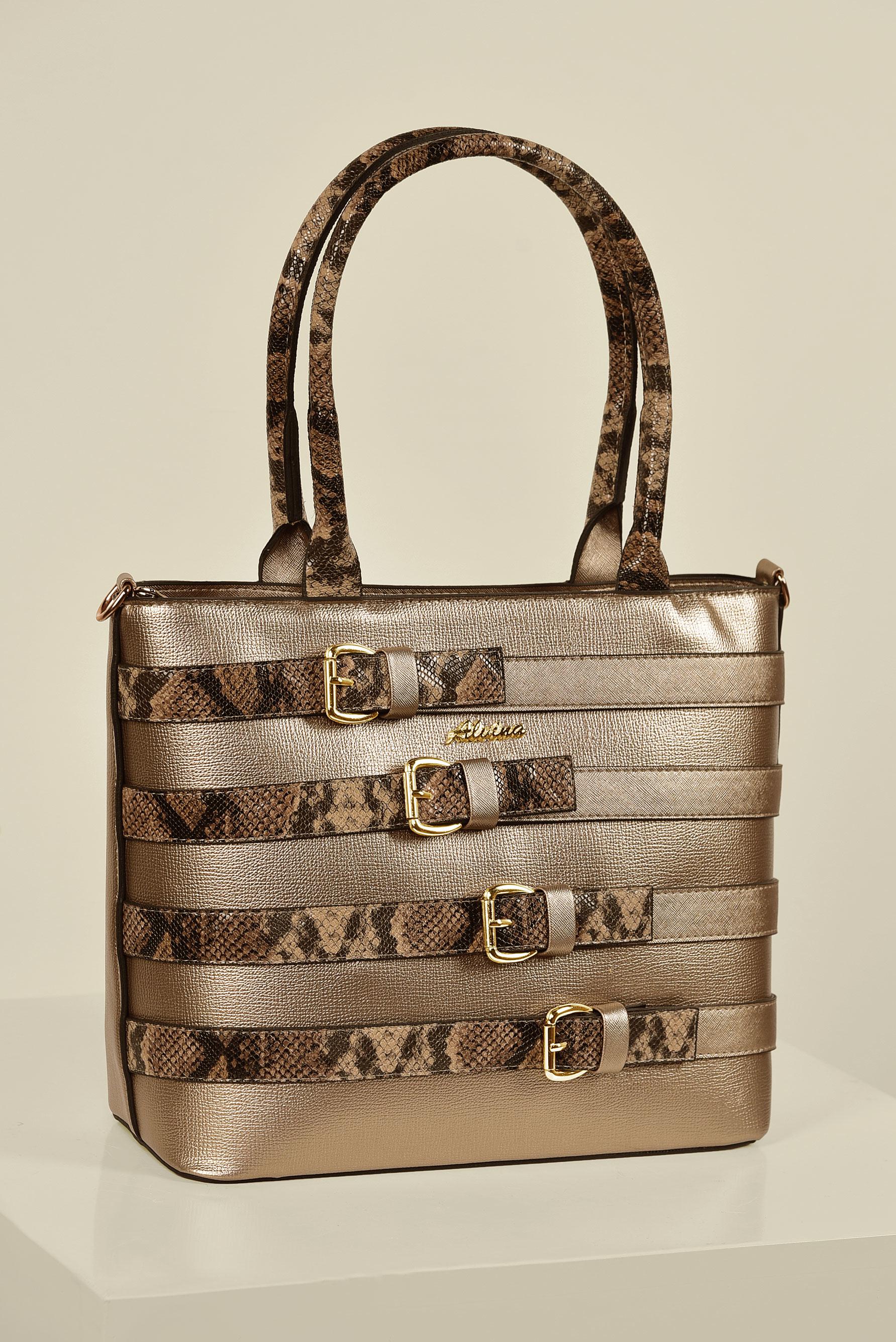 Tesettür giyim ALTIN 7024 ALVİNA ÇANTA