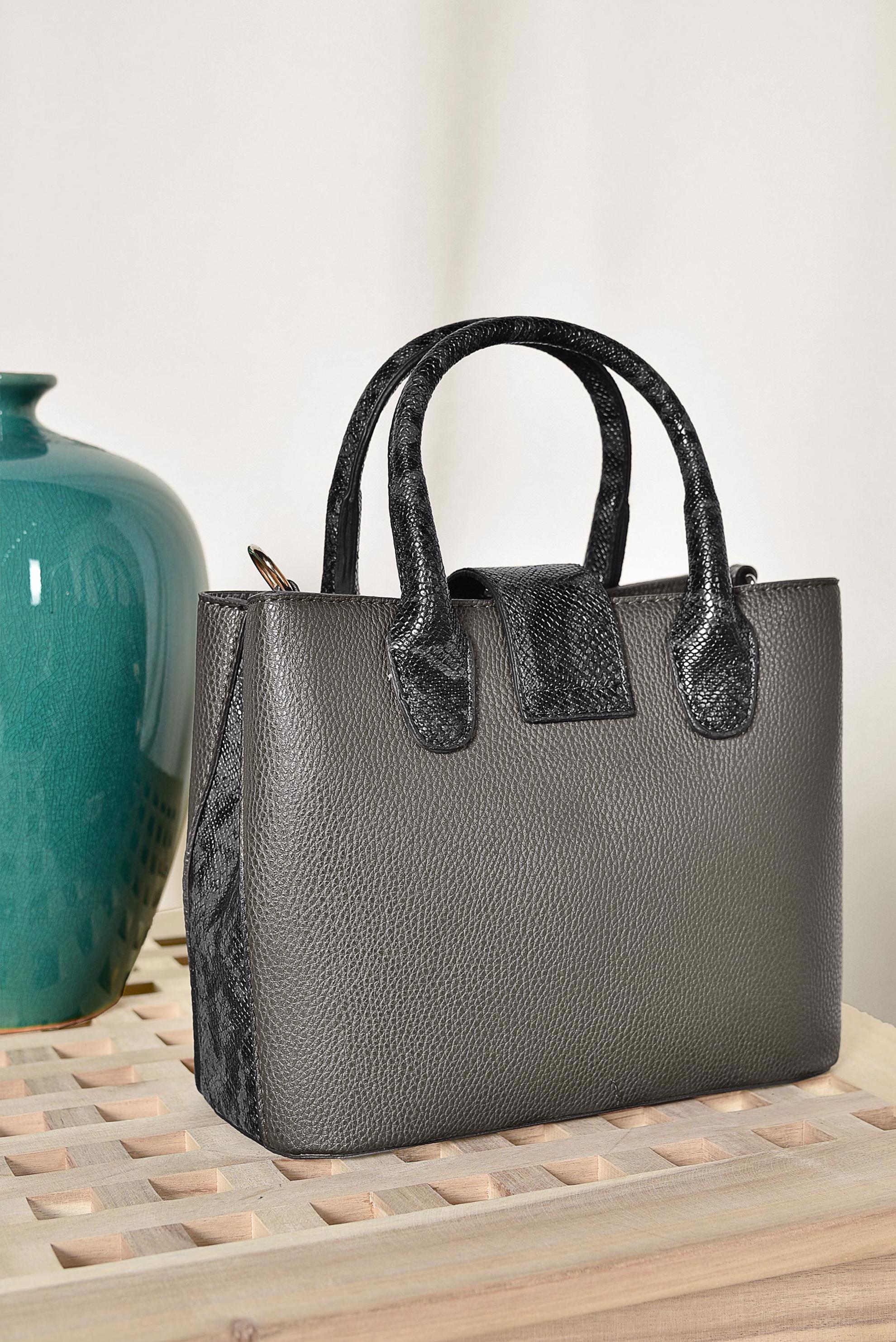 Tesettür giyim BEJ 7069 ALVİNA ÇANTA