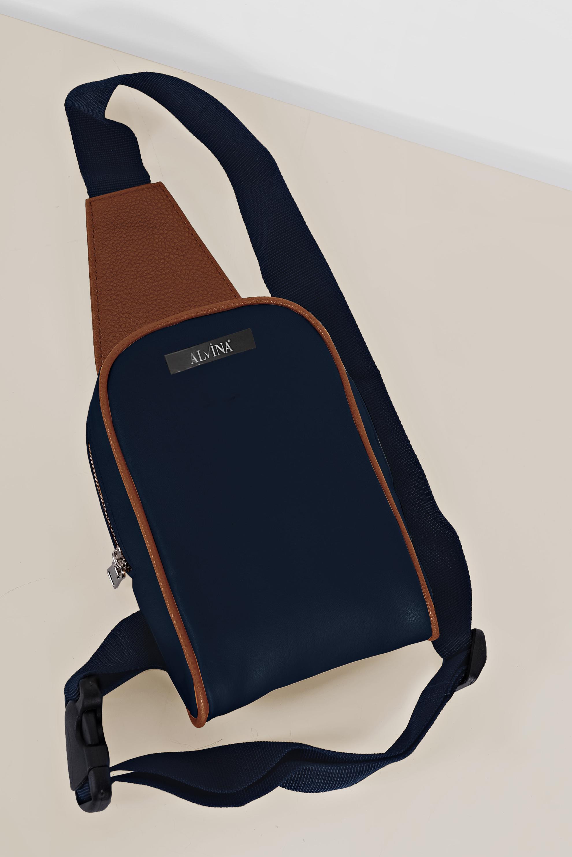 Tesettür giyim LACİVERT 9002 ALVİNA BEL ÇANTA