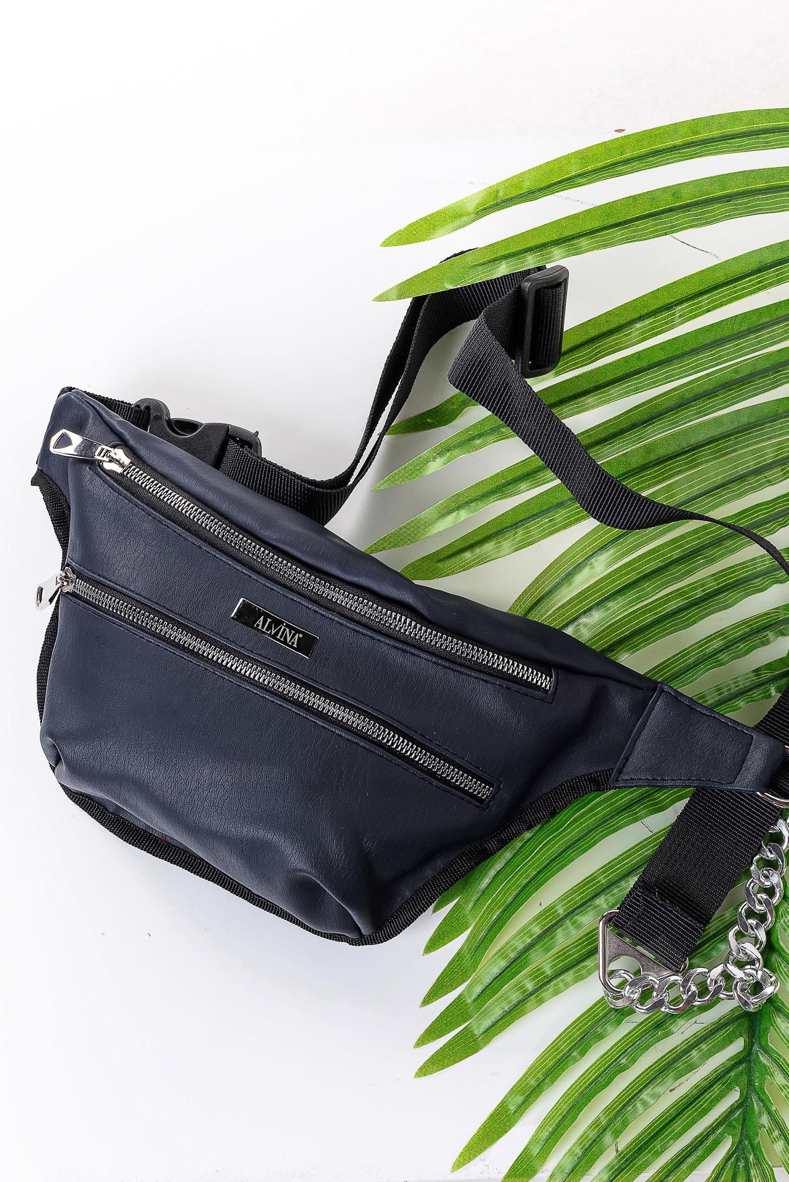 Tesettür giyim LACİVERT 9005 ALVİNA BEL ÇANTA