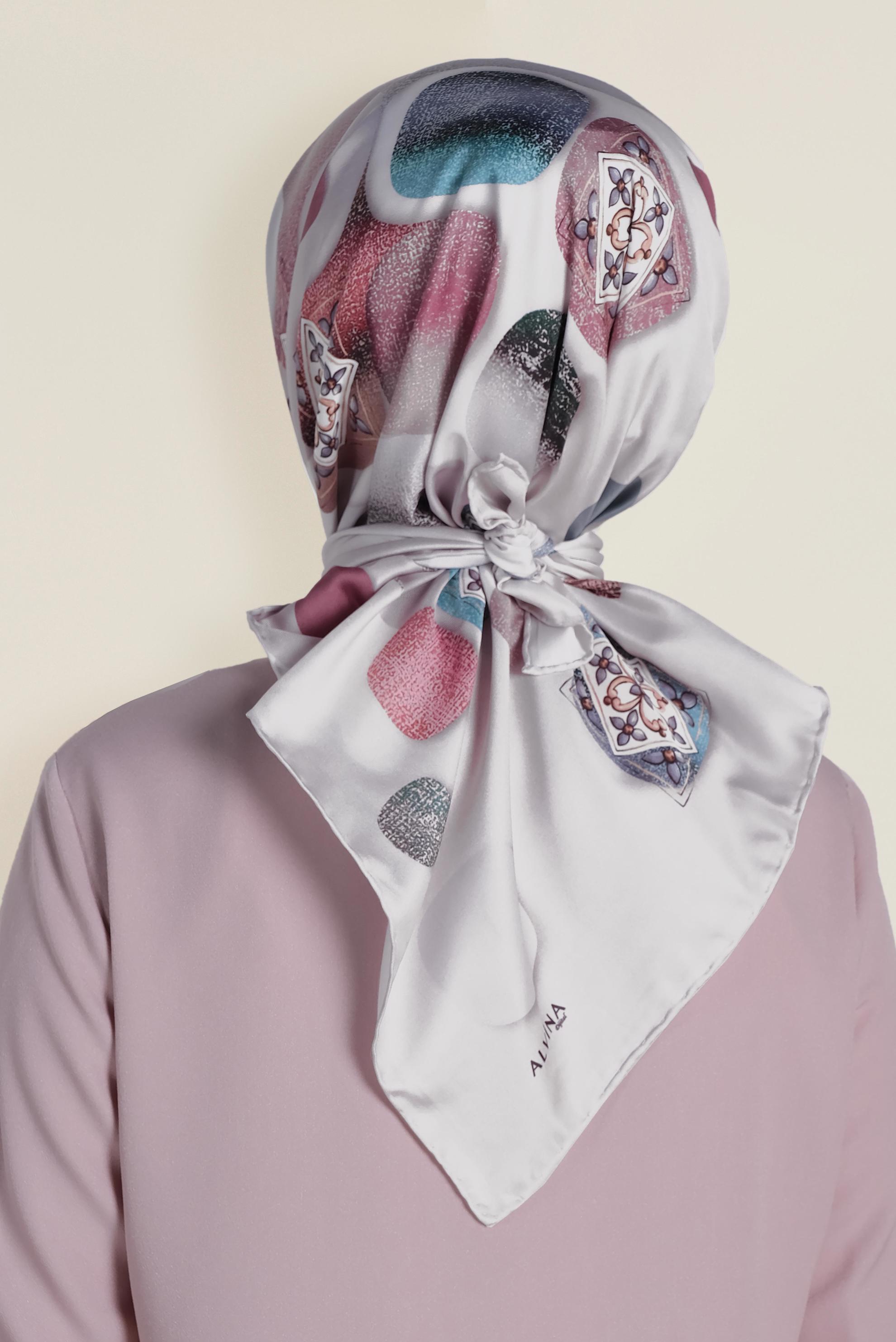 Tesettür giyim BEJ 9968-1 ALVİNA DİJİTAL EŞARP