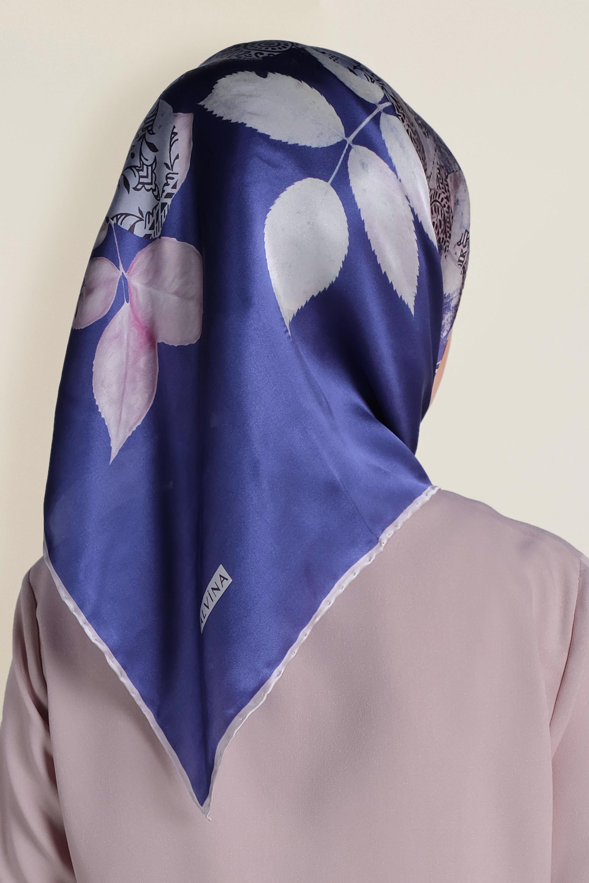 Hijab clothing PURPLE 18403-1 ALVİNA İPEK EŞARP