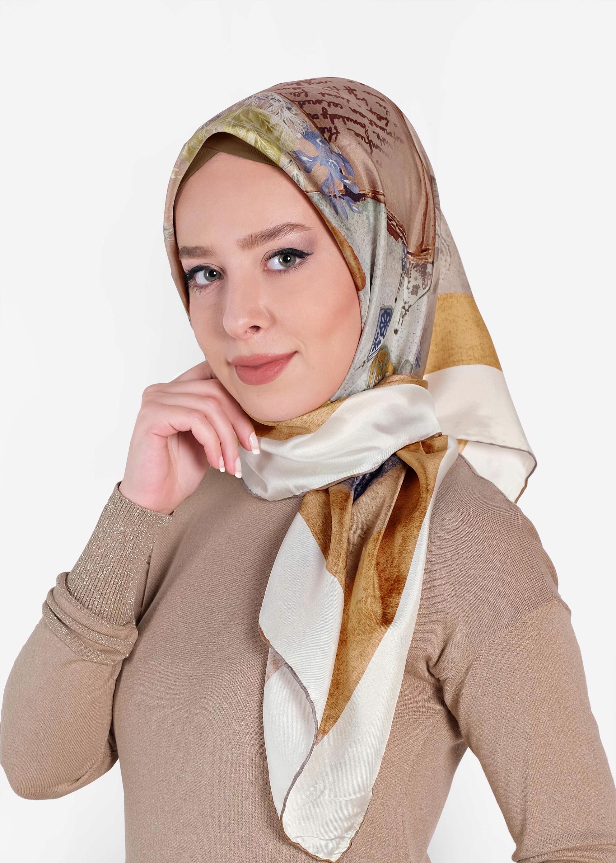 Tesettür giyim TABA 19121-1 ALVİNA İPEK EŞARP