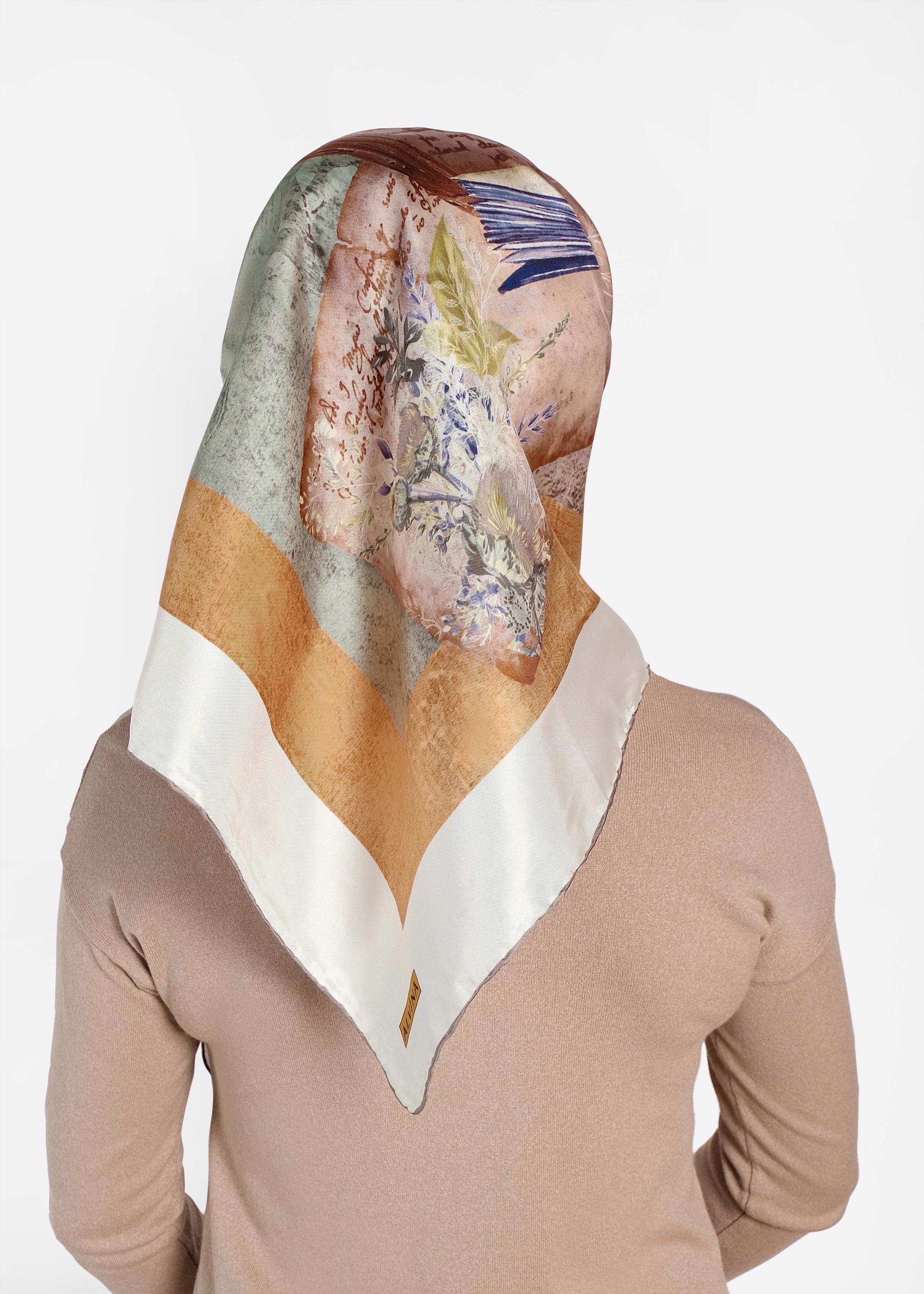 Tesettür giyim TABA 19121-1 ALVİNA İPEK EŞARP