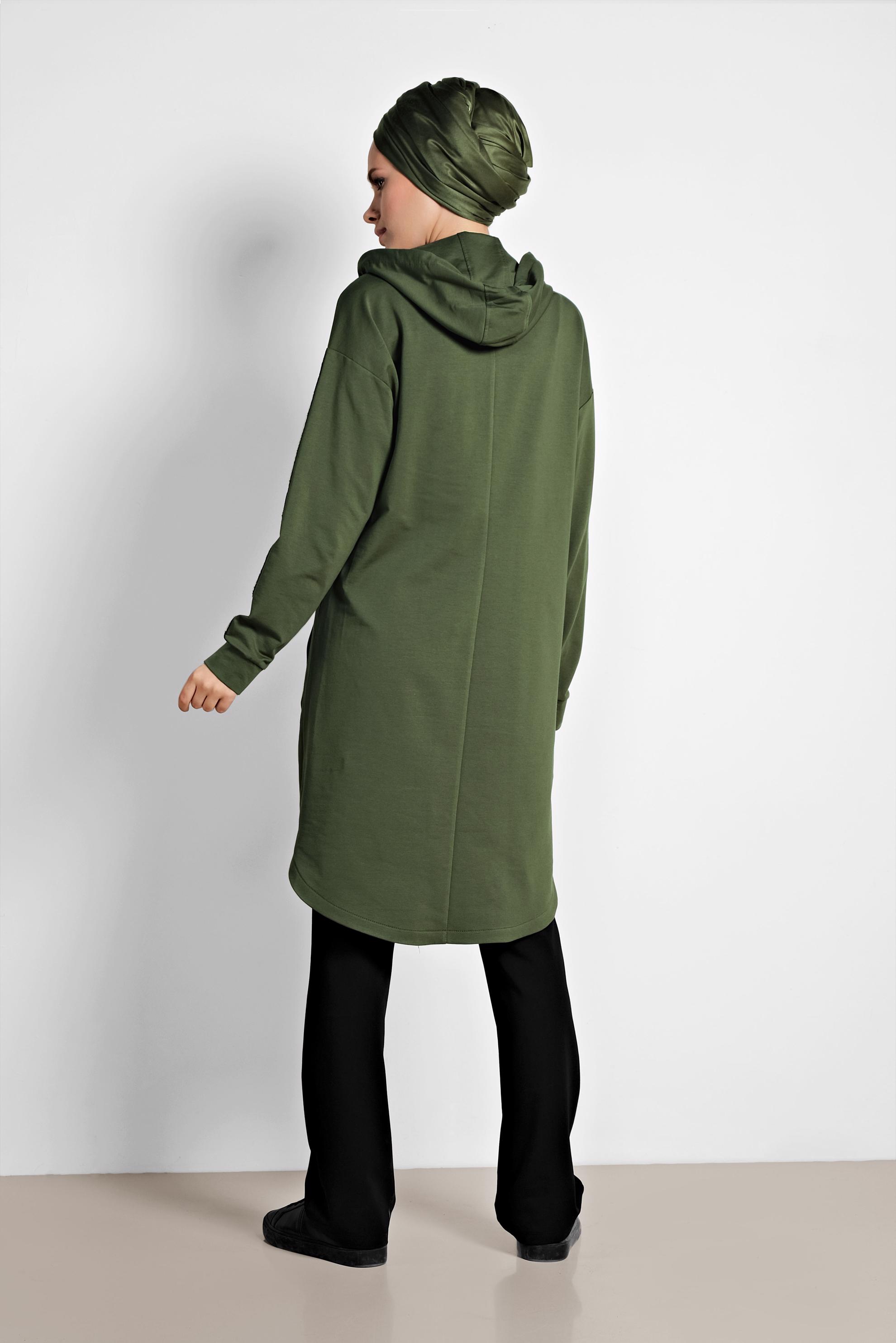 Hijab clothing KHAKI Sequin Tracksuit Tunic 4199 