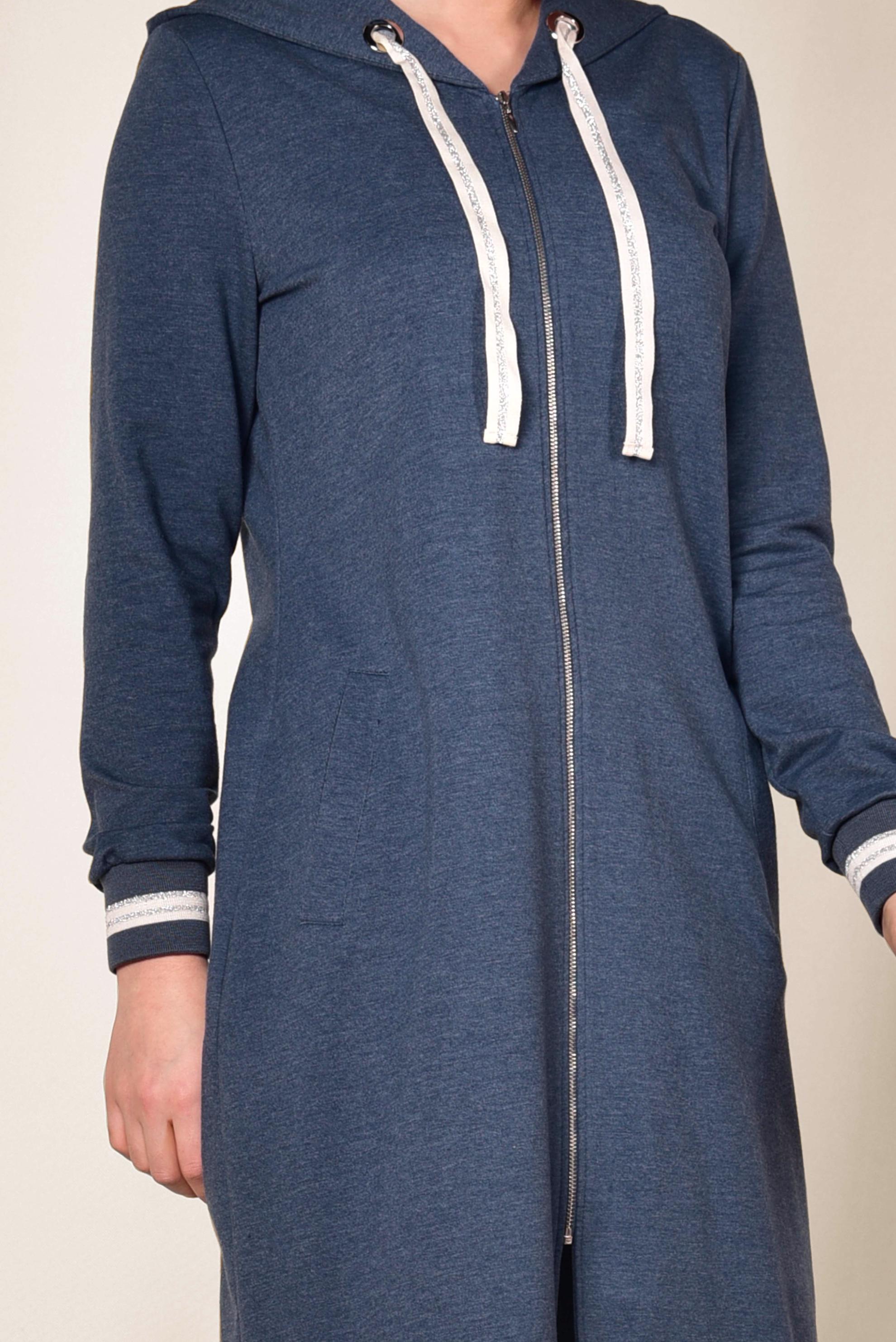 Hijab clothing NAVY BLUE Silvery Detail Tracksuit 4957 