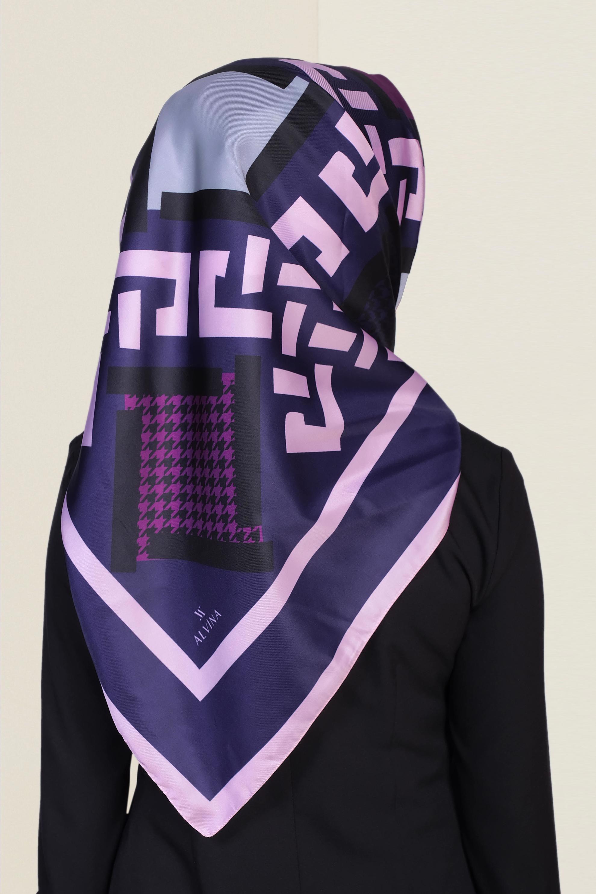 Tesettür giyim MOR 9949 ALVİNA DİJİTAL EŞARP