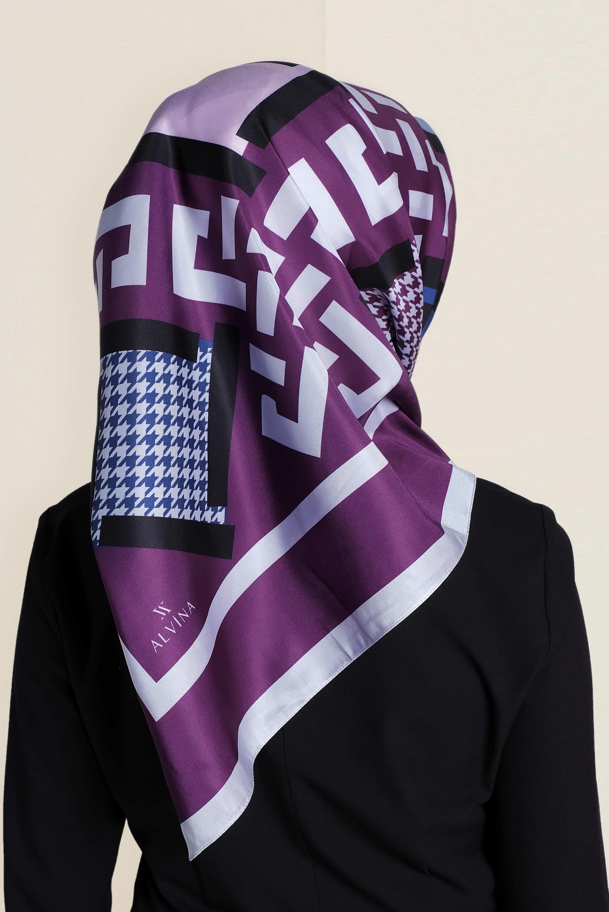 Tesettür giyim MOR 9949 ALVİNA DİJİTAL EŞARP