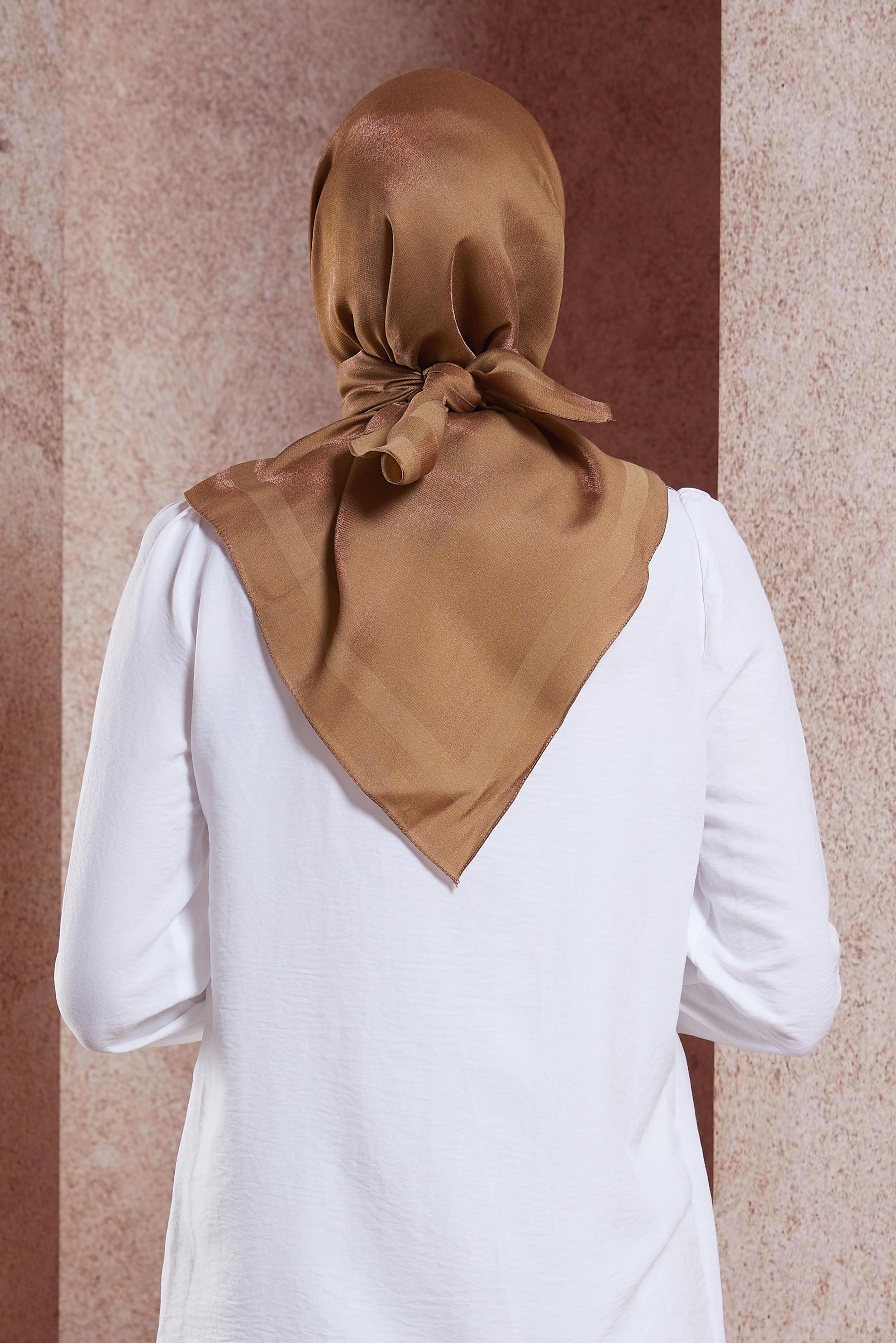 Tesettür giyim TURUNCU ALVİNA DÜZ EŞARP 9976