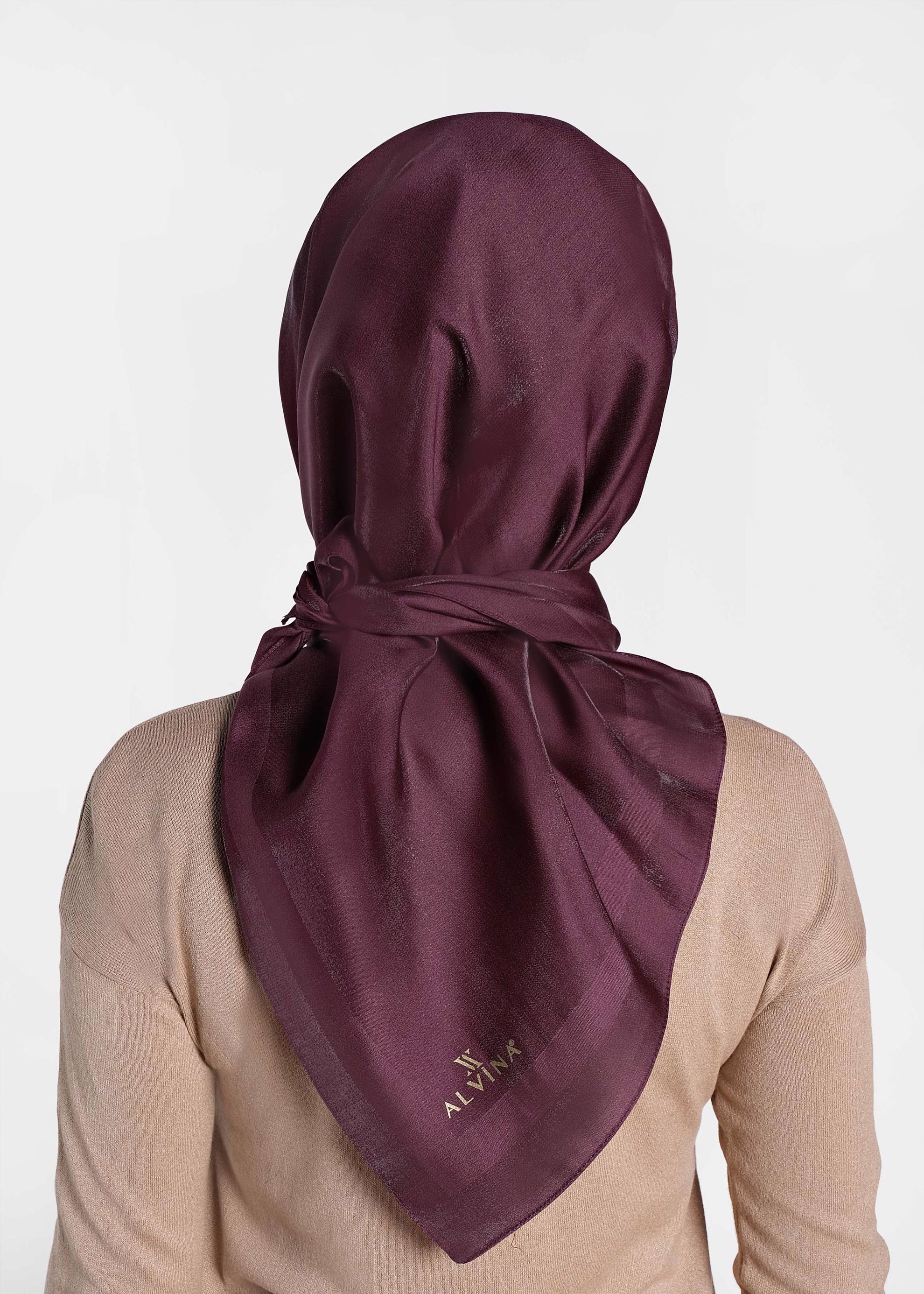 Tesettür giyim MÜRDÜM ALVİNA DÜZ EŞARP 9976