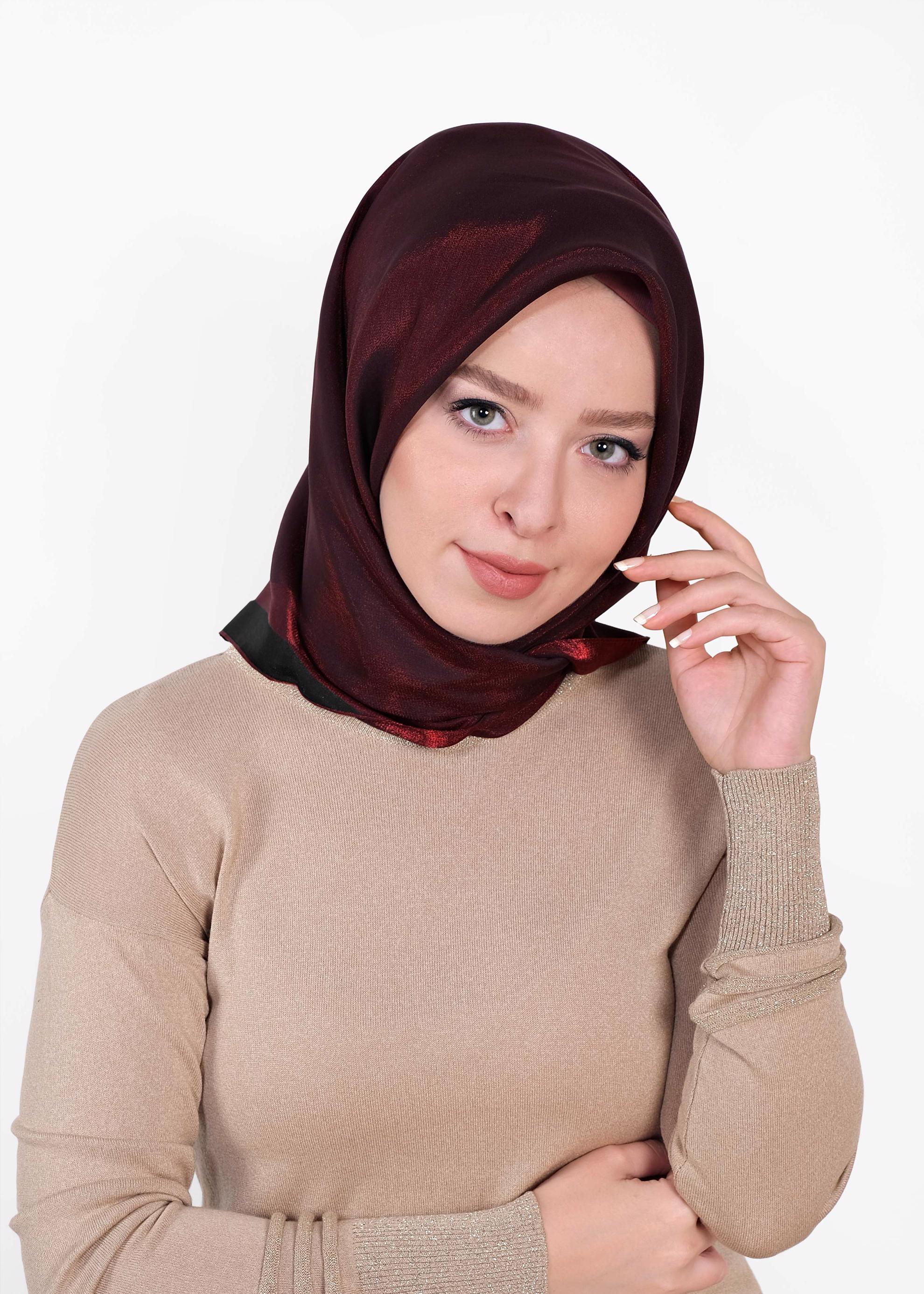 Tesettür giyim SİYAH ALVİNA DÜZ EŞARP 9976