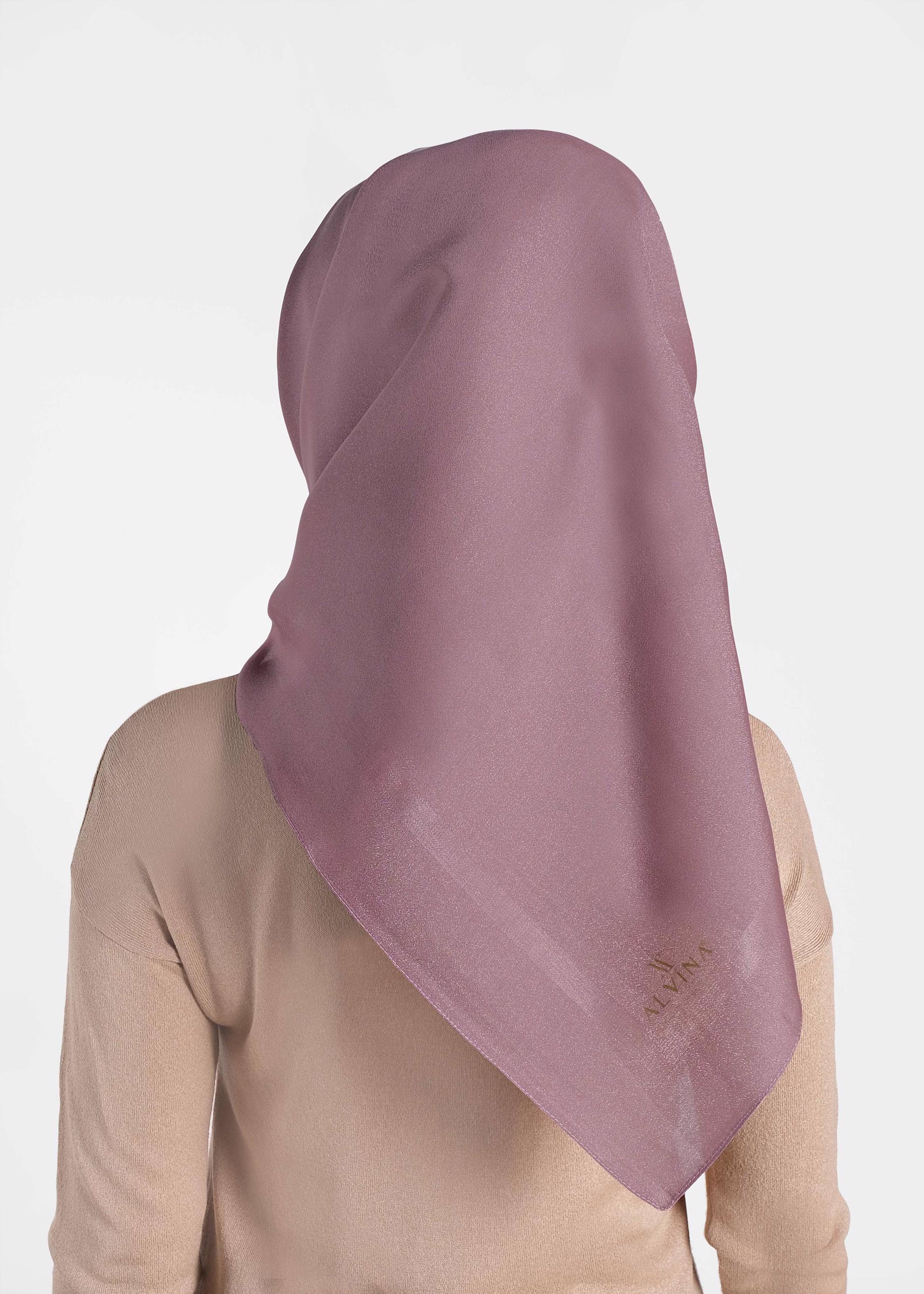 Tesettür giyim PEMBE ALVİNA DÜZ EŞARP 9976