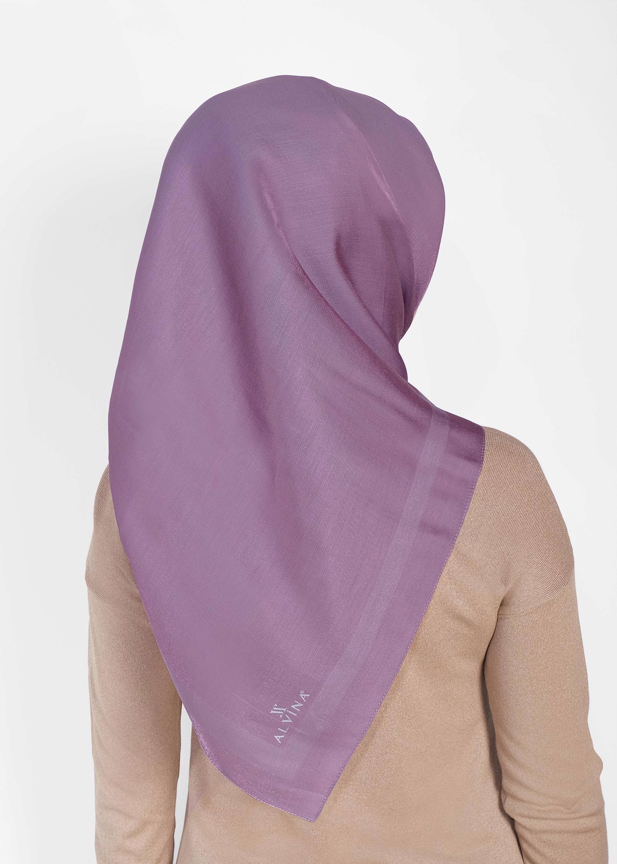 Tesettür giyim MOR ALVİNA DÜZ EŞARP 9976