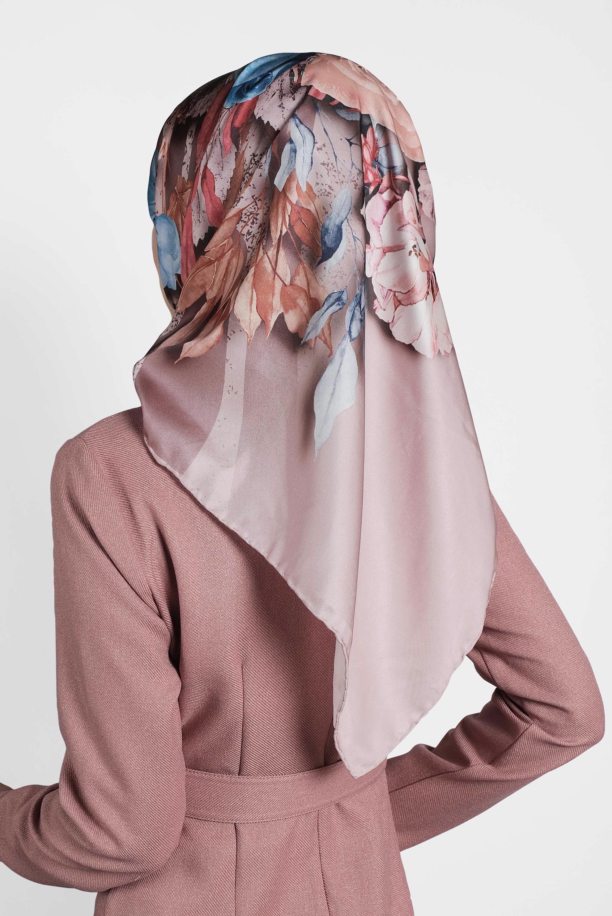 Tesettür giyim PUDRA 9986 ALVİNA DİJİTAL EŞARP