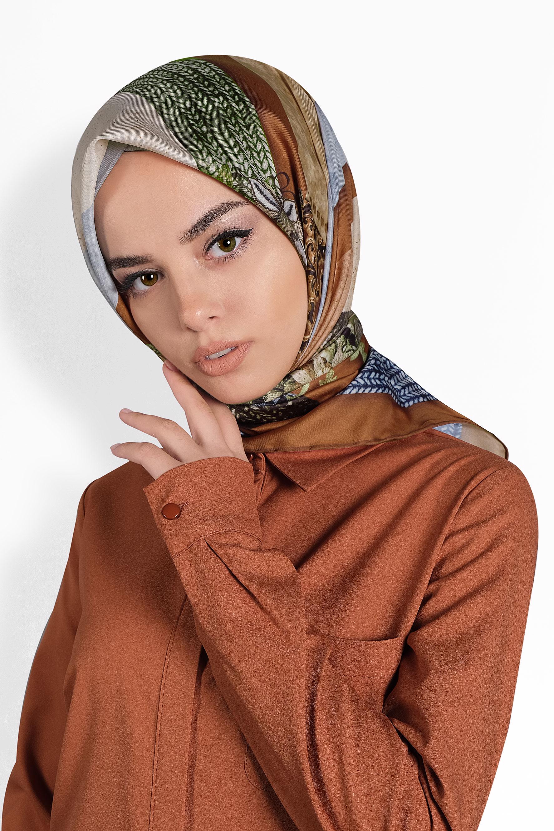 Tesettür giyim TABA 9989 ALVİNA DİJİTAL EŞARP