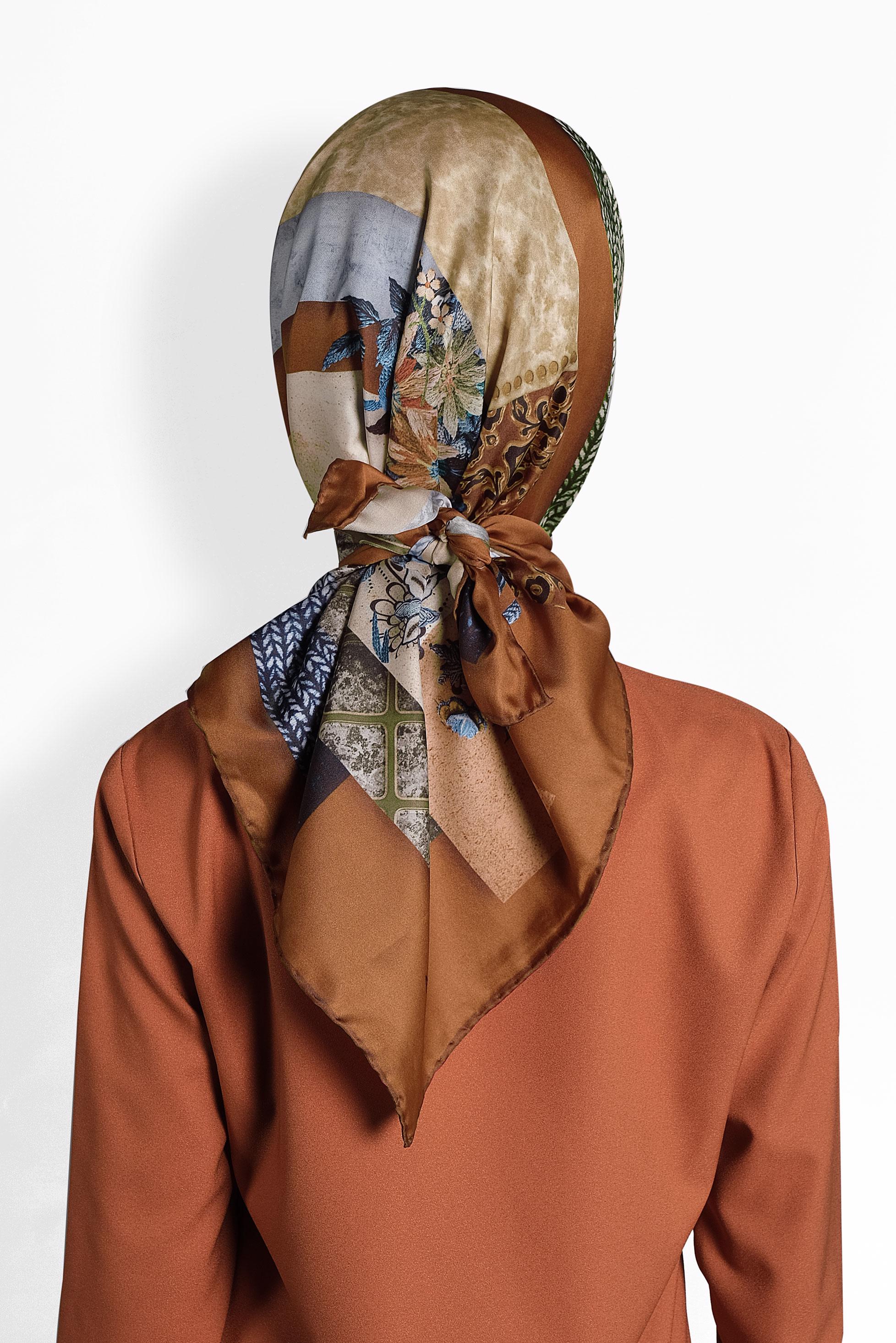 Tesettür giyim TABA 9989 ALVİNA DİJİTAL EŞARP