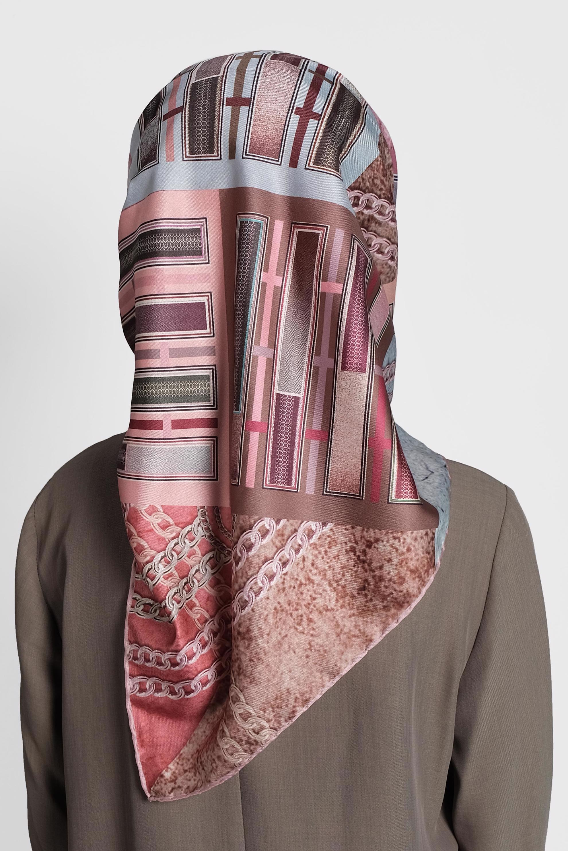 Tesettür giyim PUDRA 9991 ALVİNA DİJİTAL EŞARP