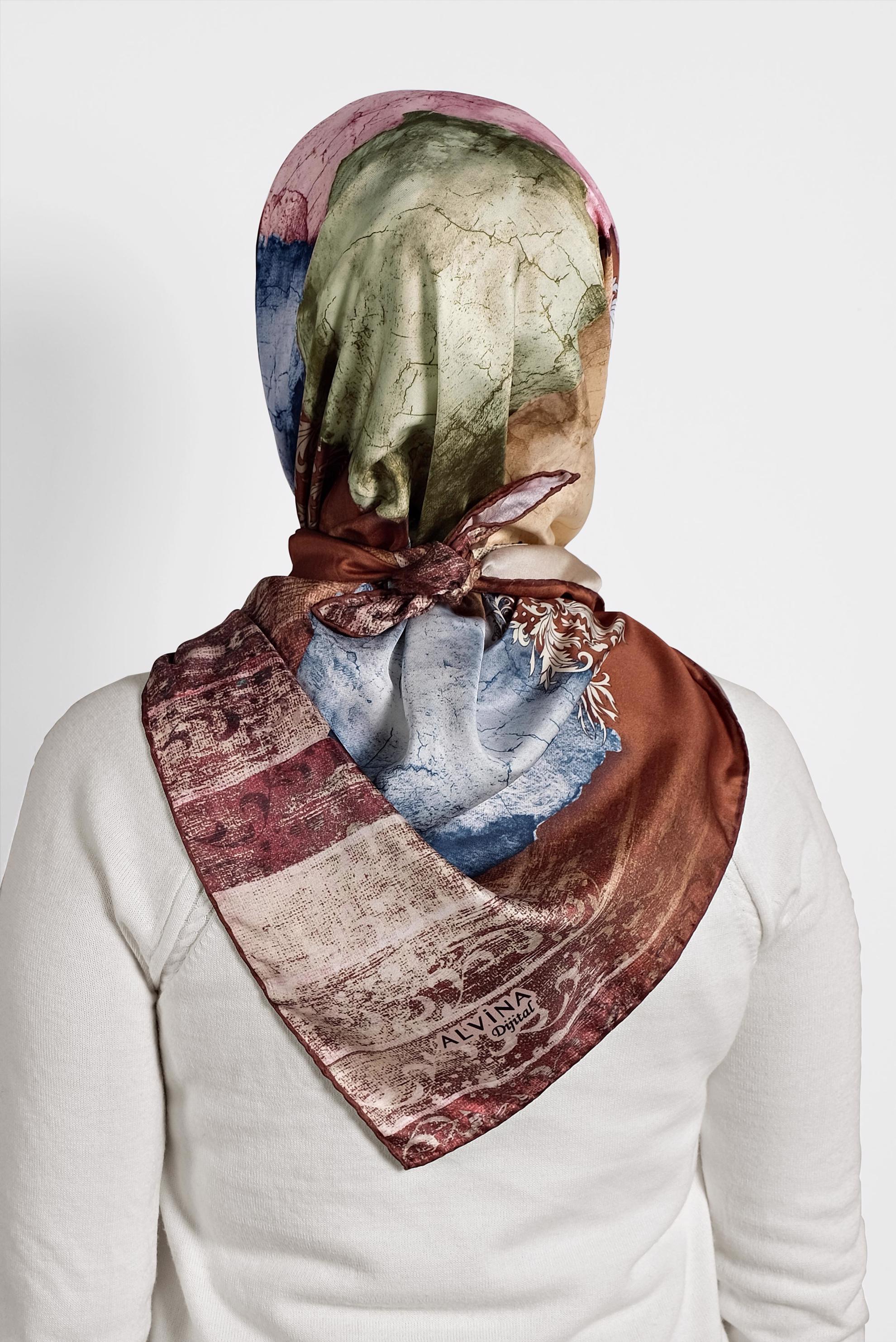 Tesettür giyim TABA 9993 ALVİNA DİJİTAL EŞARP