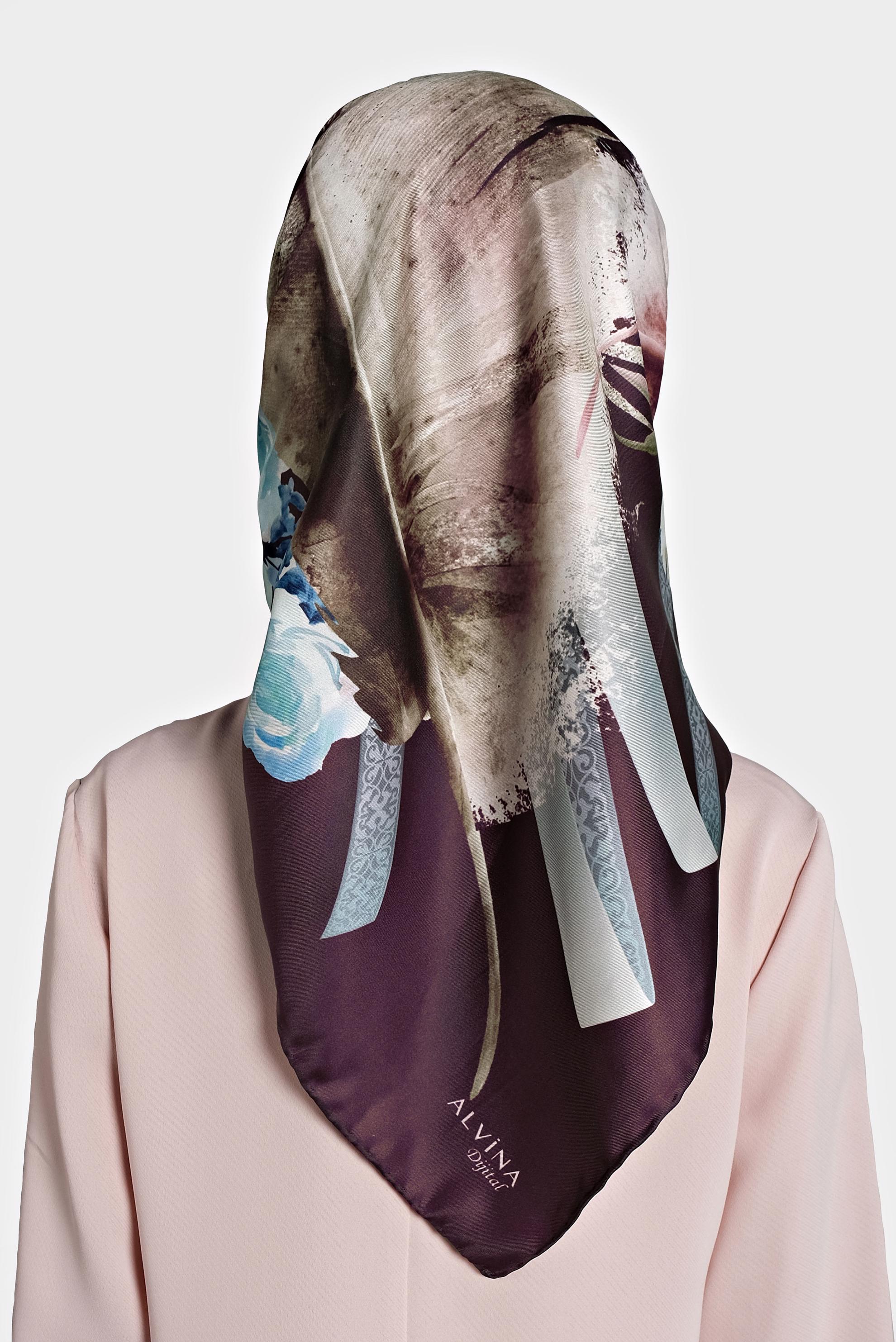 Tesettür giyim MÜRDÜM 9994 ALVİNA DİJİTAL EŞARP