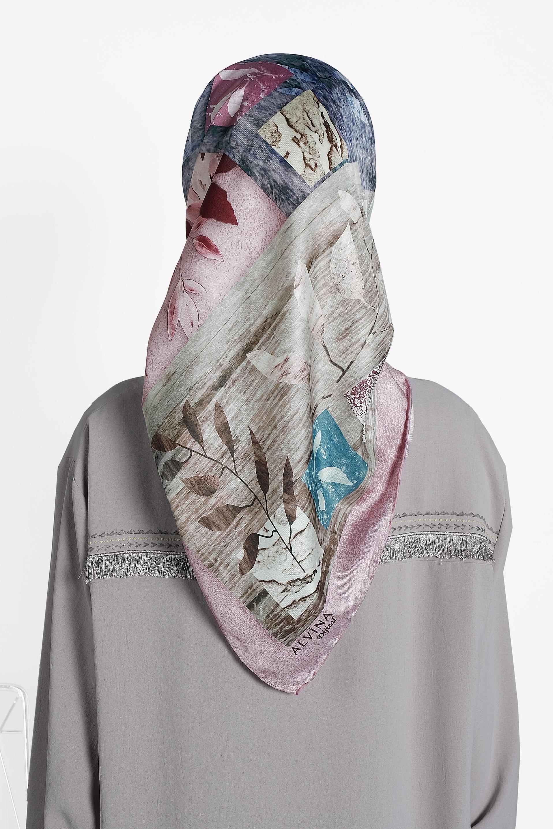 Tesettür giyim PUDRA 9995 ALVİNA DİJİTAL EŞARP