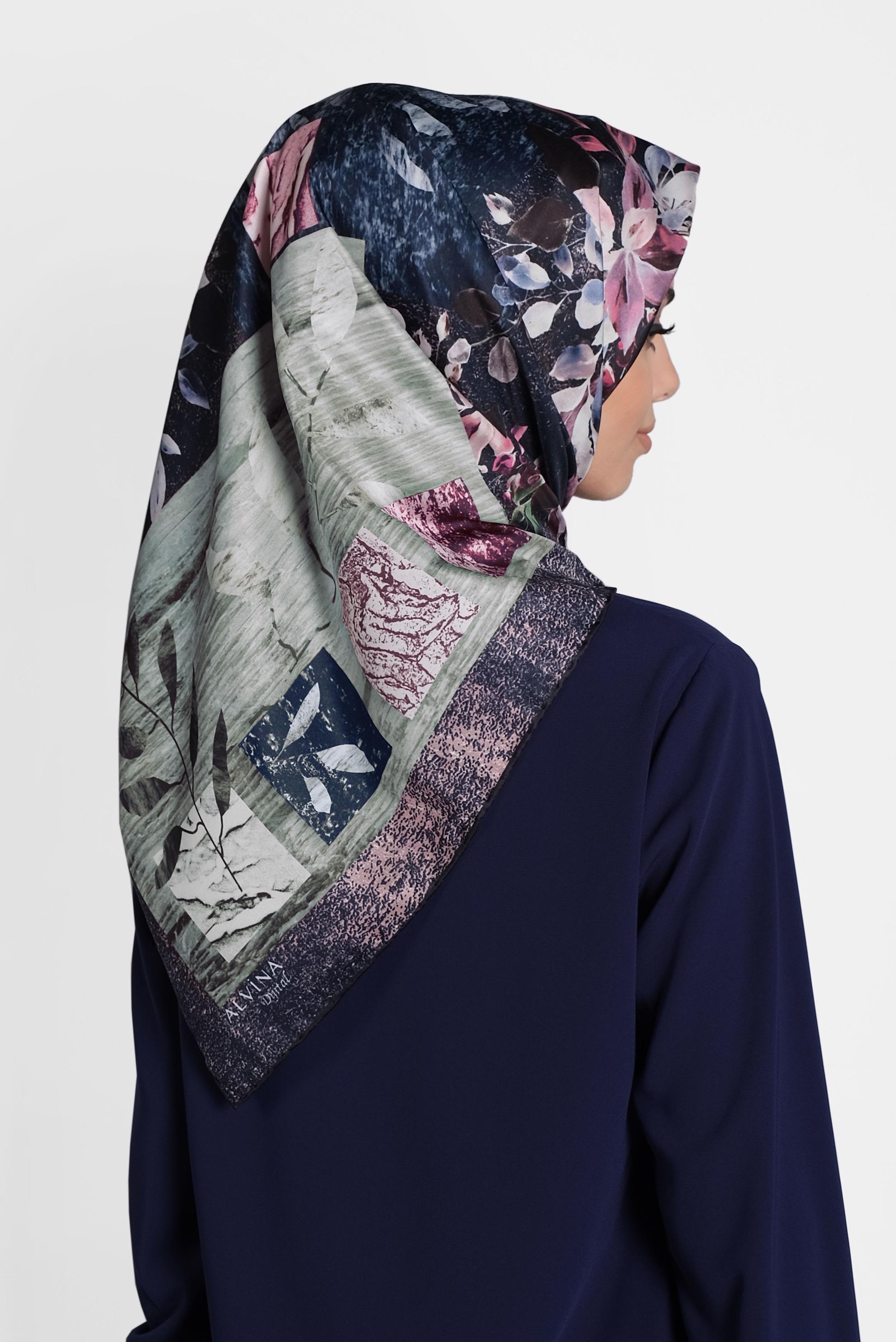 Tesettür giyim PEMBE 9995 ALVİNA DİJİTAL EŞARP