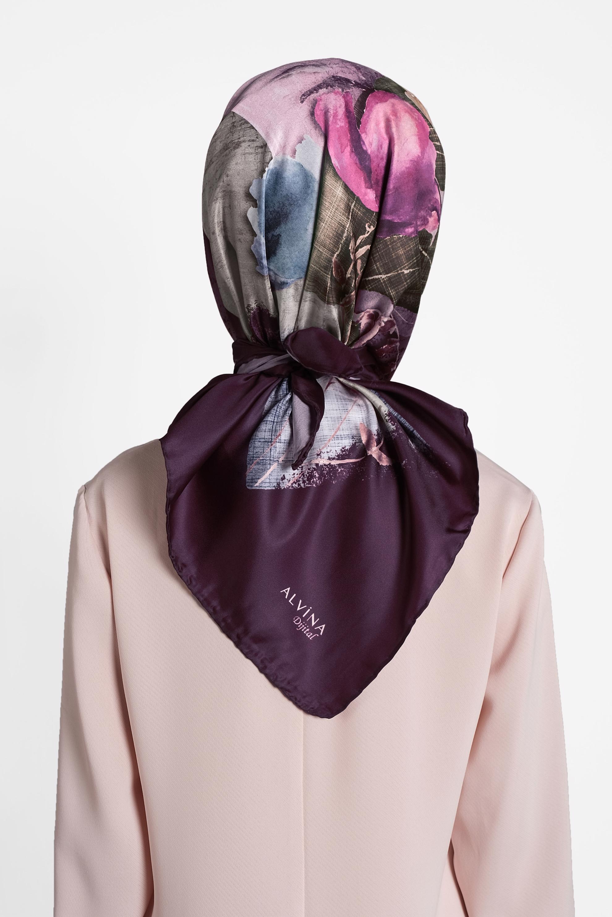 Tesettür giyim MÜRDÜM 9996 ALVİNA DİJİTAL EŞARP