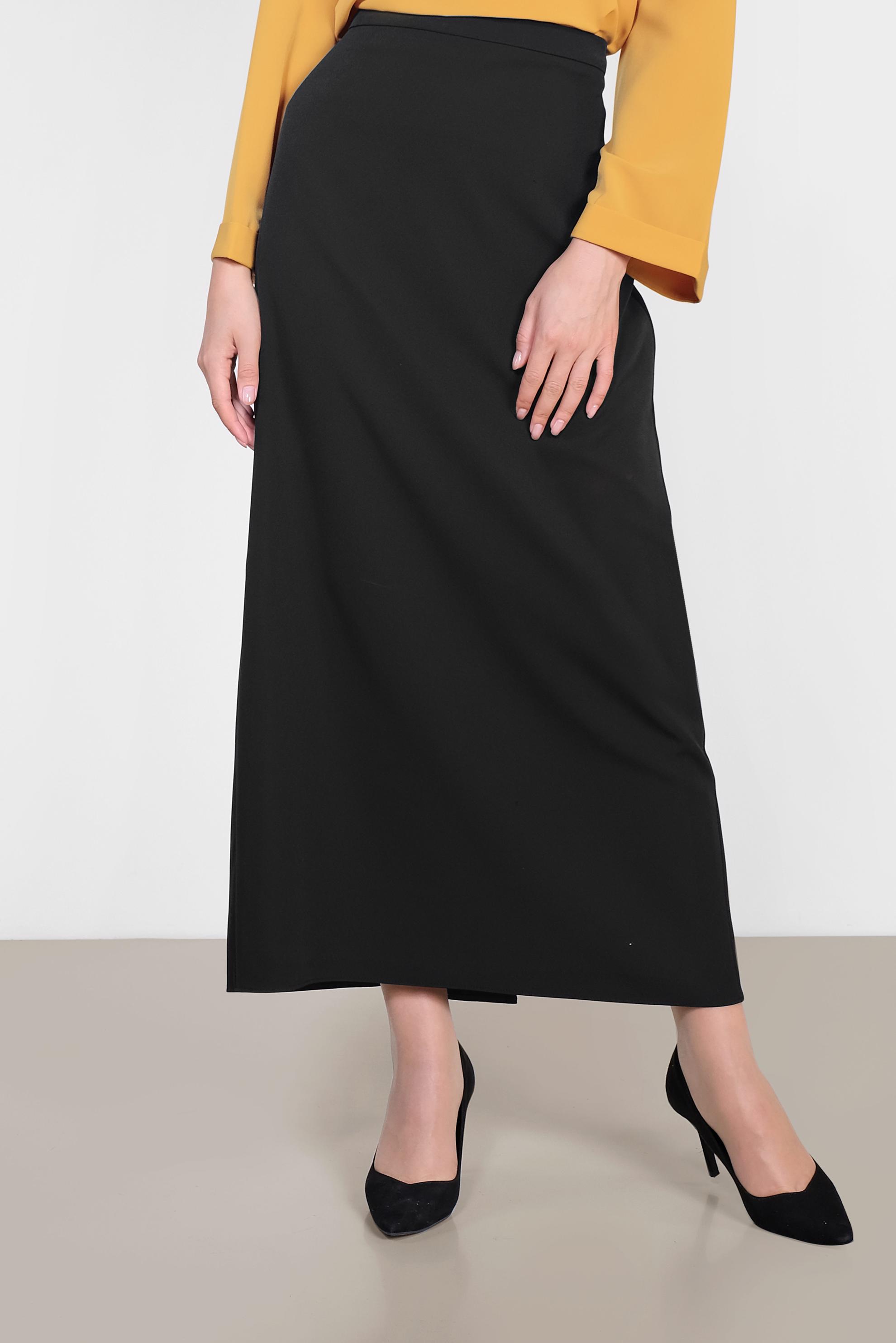 Tesettür giyim SİYAH YÜKSEK BEL KALEM ETEK 6321