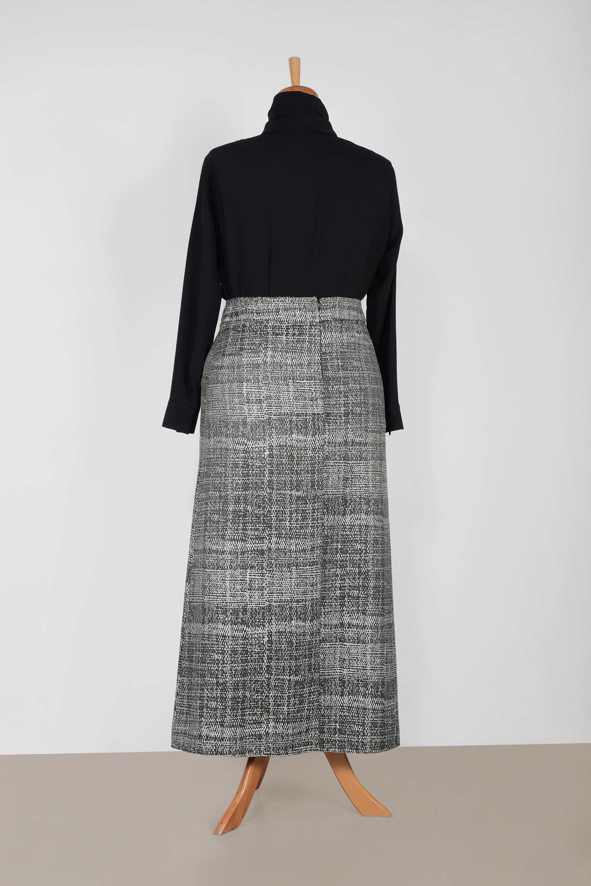 Vêtements hijab GRIS Jupe 6322 