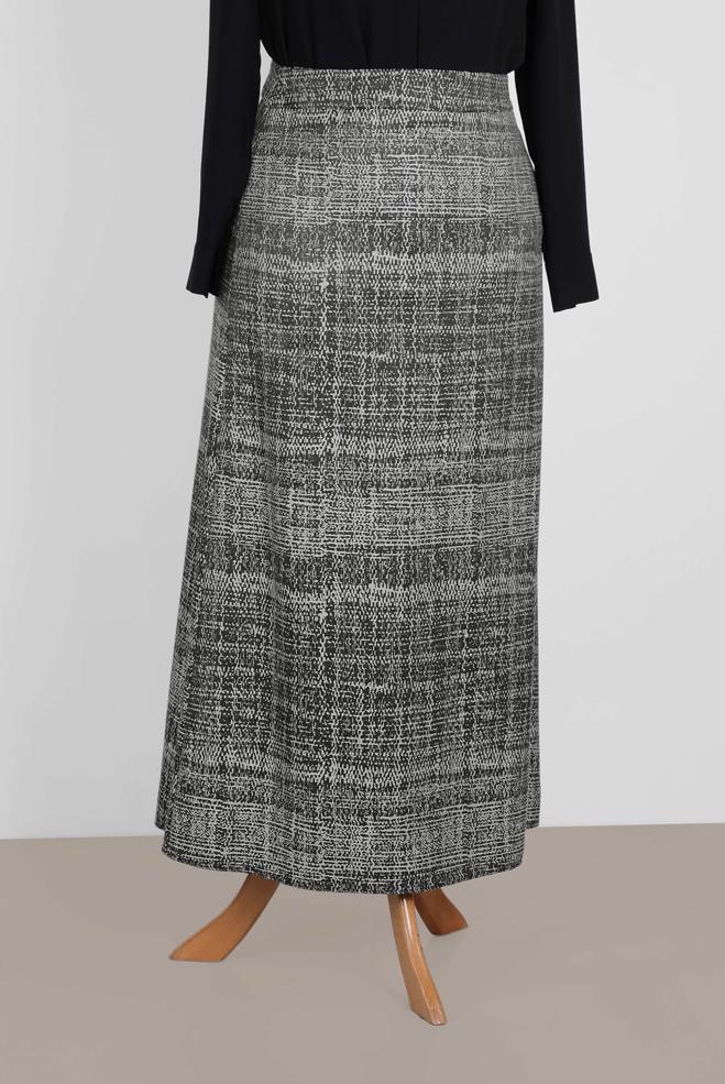 Vêtements hijab GRIS Jupe 6322  - ALVİNA