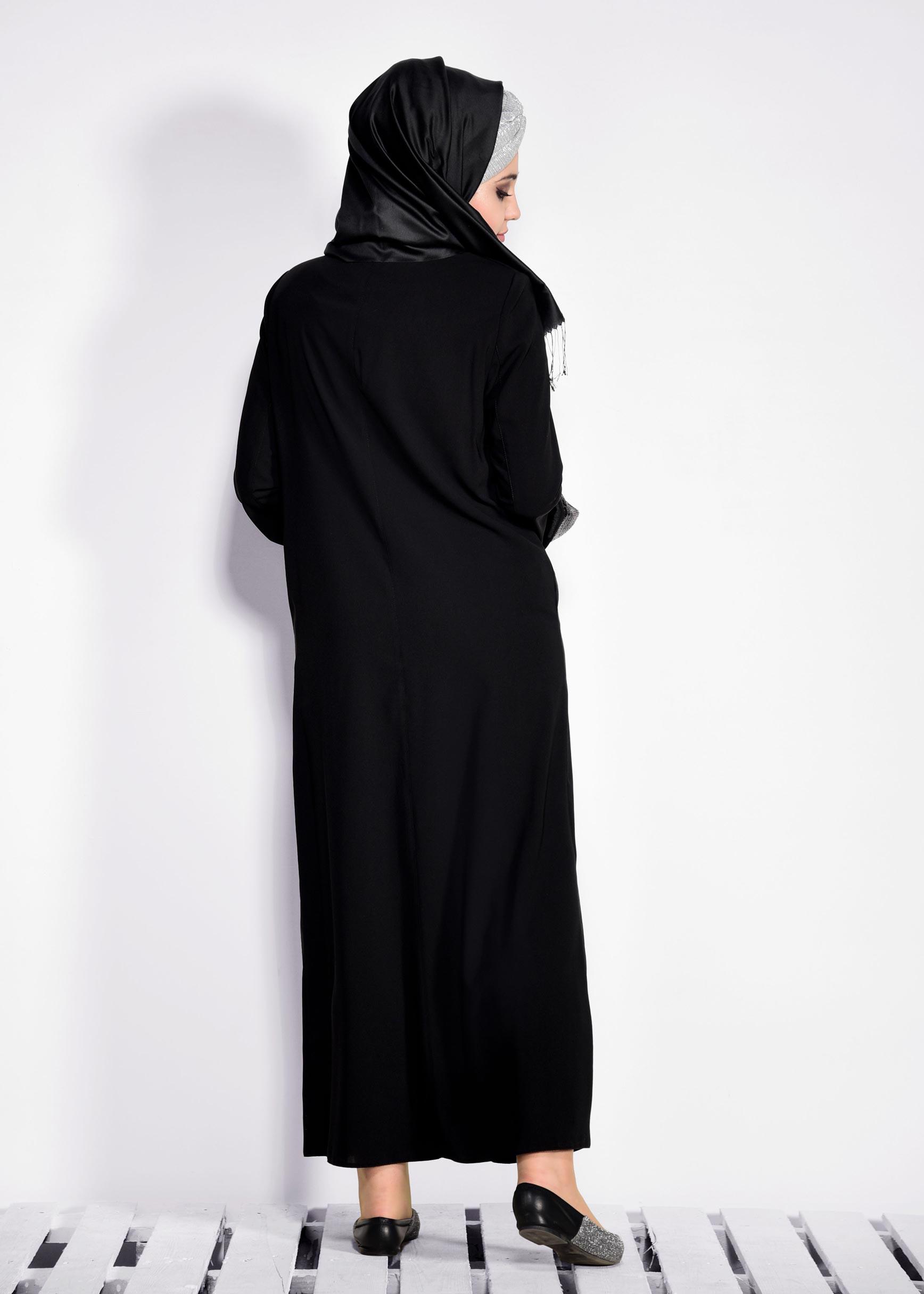 Hijab clothing BLACK 8266 GİNO FERACE 46/52 TEK44