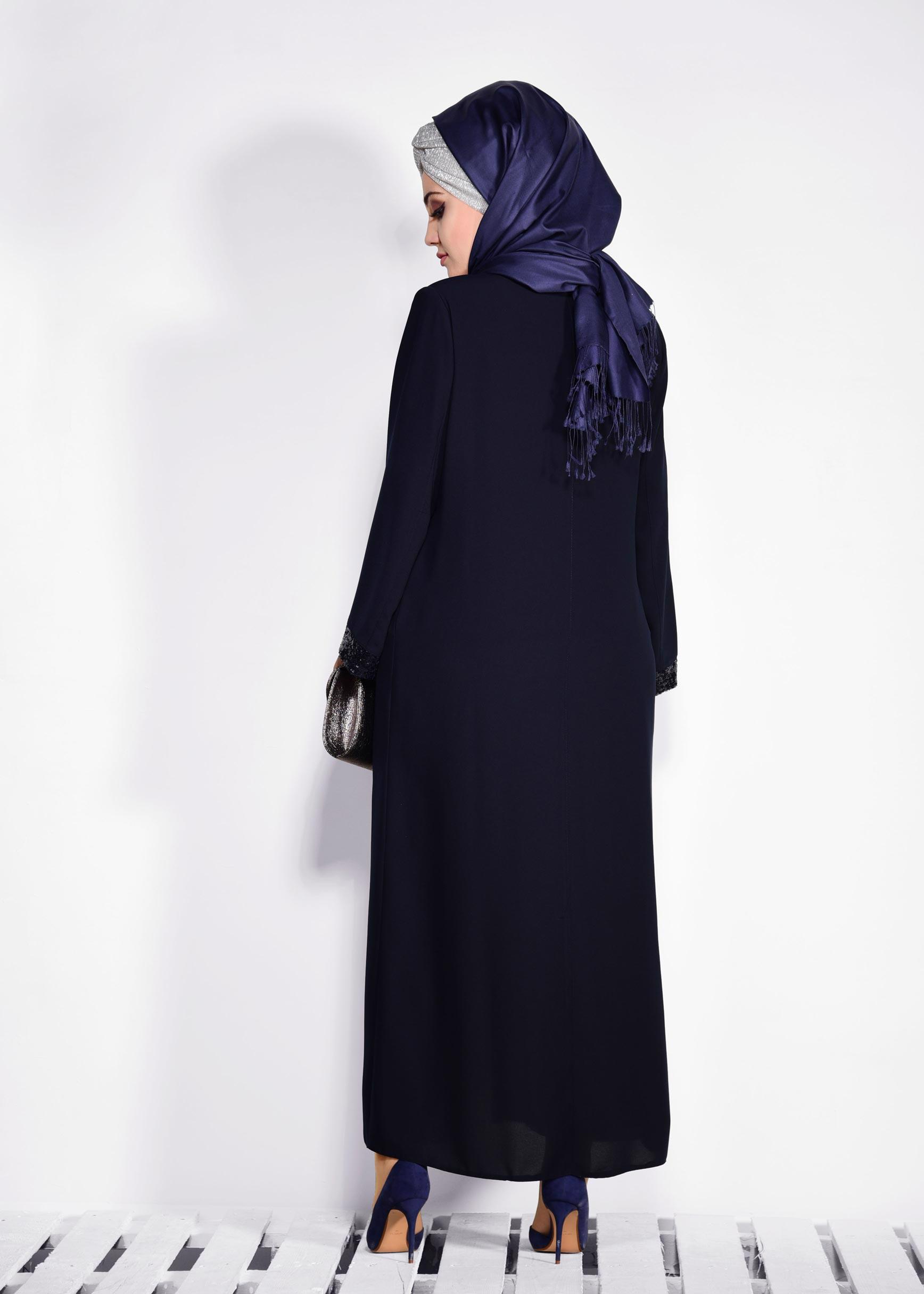Vêtements hijab BLEU MARINE 8266 GİNO FERACE 46/52 TEK44