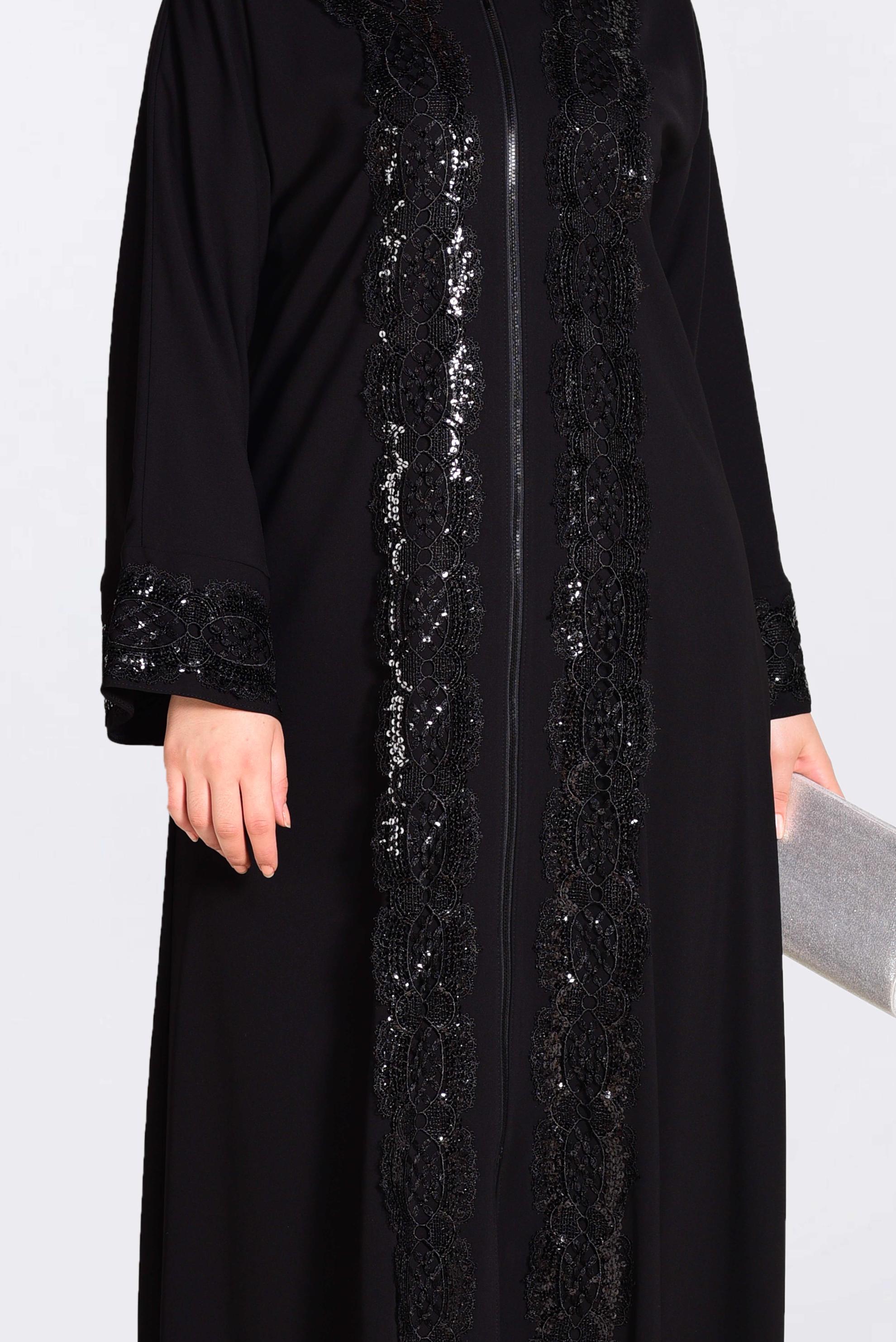 Vêtements hijab NOIR Pardessus 8270 
