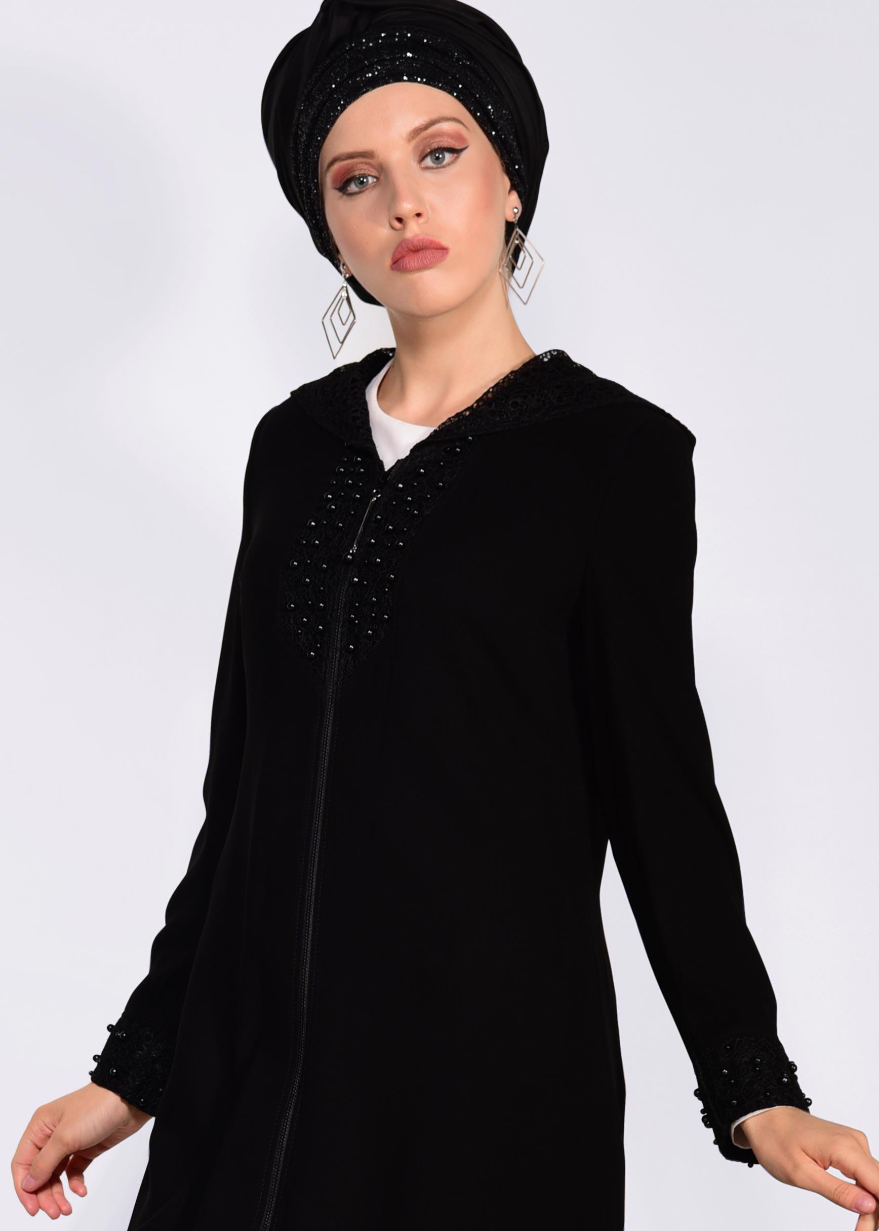Hijab clothing BLACK 8285 ALEYNA FERACE 40/50 TEK38
