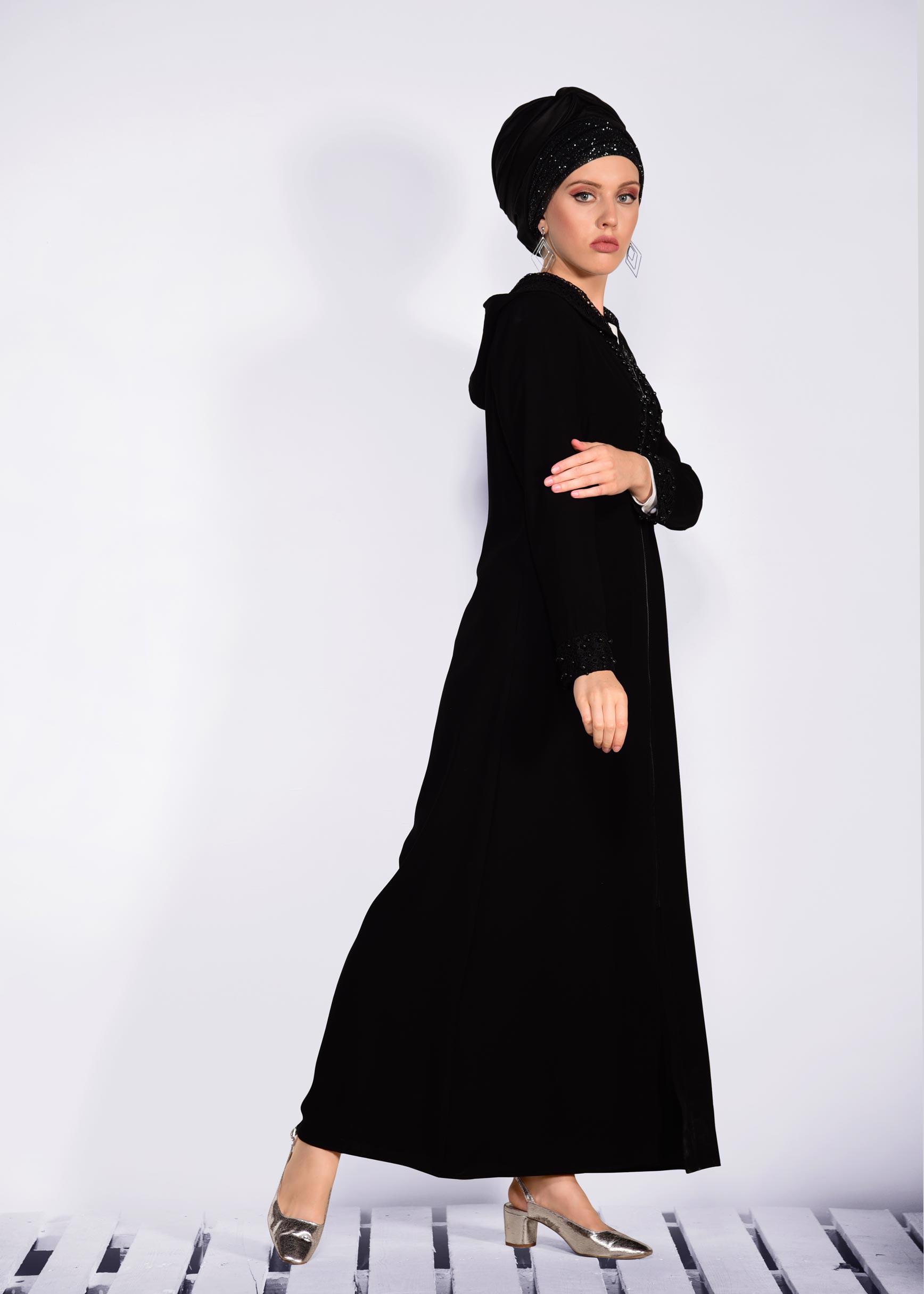 Hijab clothing BLACK 8285 ALEYNA FERACE 40/50 TEK38