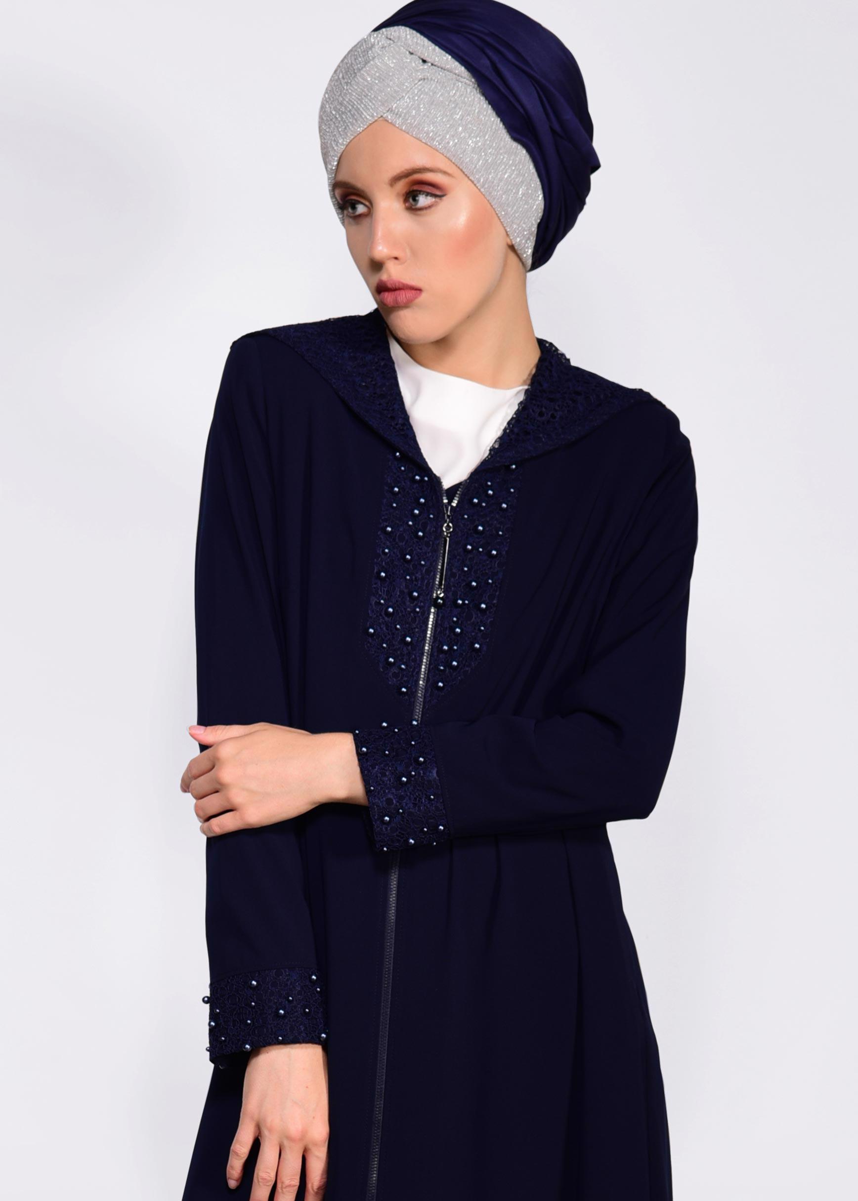 Hijab clothing NAVY BLUE 8285 ALEYNA FERACE 40/50 TEK38