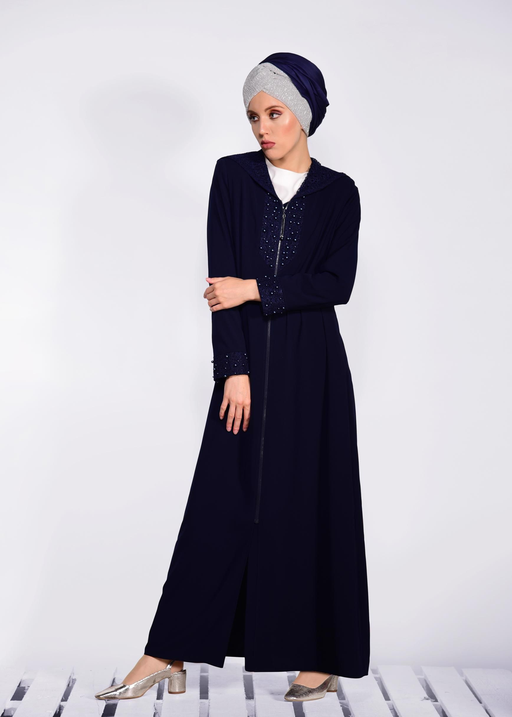 Hijab clothing NAVY BLUE 8285 ALEYNA FERACE 40/50 TEK38
