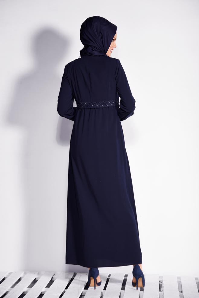 Vêtements hijab BLEU MARINE 8297 GİNO FERACE 38/44 TEK40 - ALVİNA