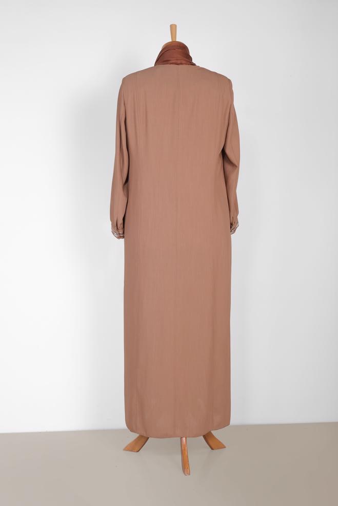 Hijab clothing BROWN 8306 LYON FERACE 46/52 TEK44 - ALVİNA