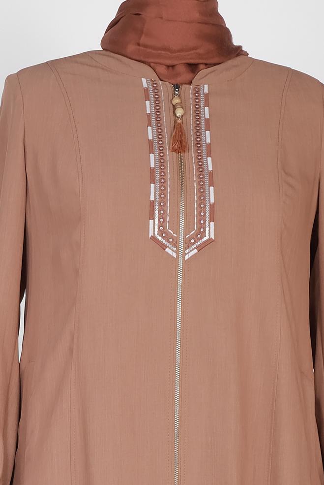 Hijab clothing BROWN 8306 LYON FERACE 46/52 TEK44 - ALVİNA