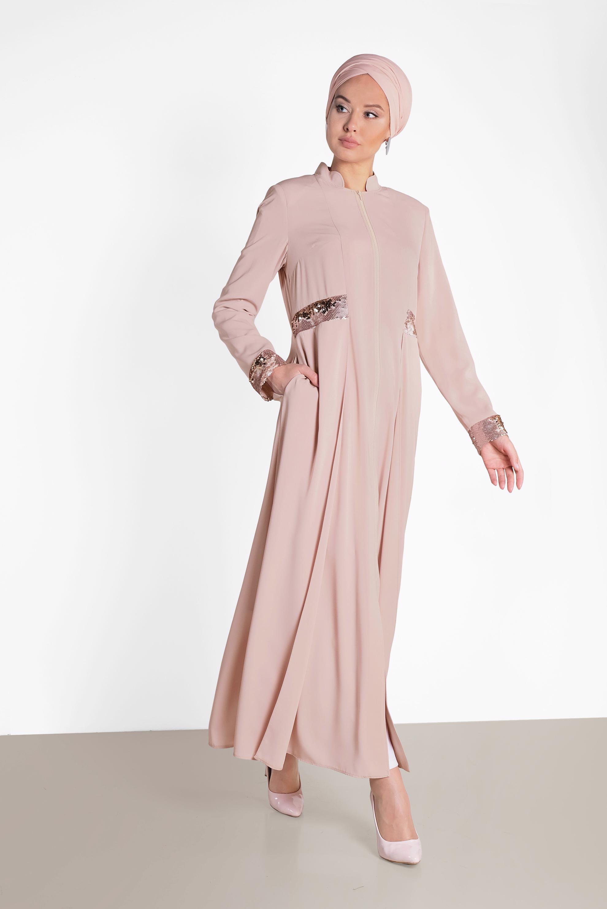 Hijab clothing POWDER Sequin Detailed Abaya 8320 