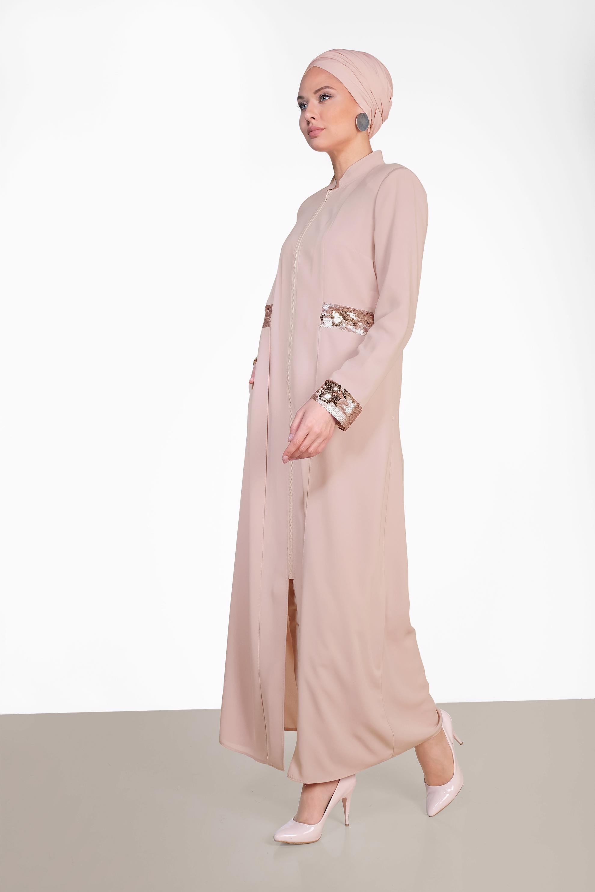 Hijab clothing POWDER Sequin Detailed Abaya 8320 
