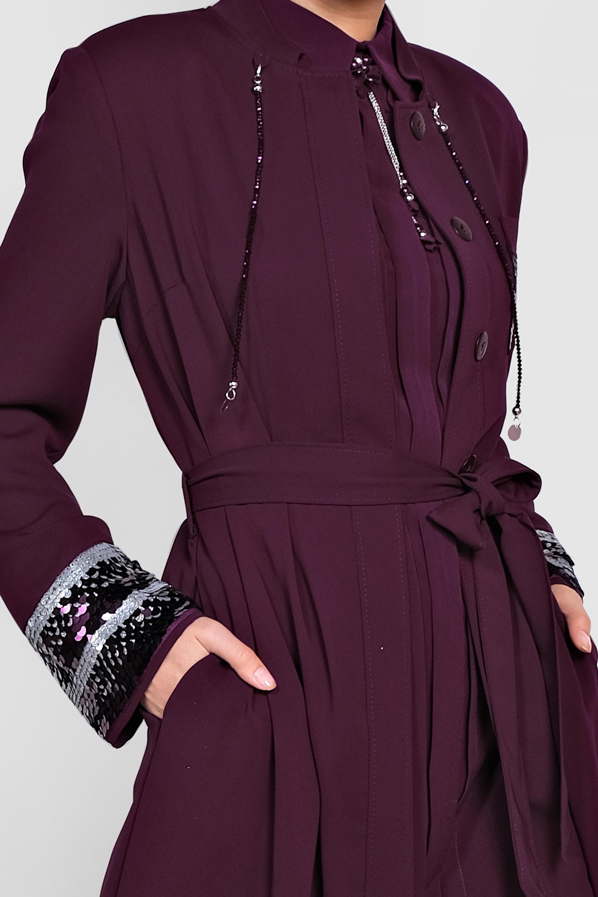 Vêtements hijab ROUGE BORDEAUX Abaya 8328