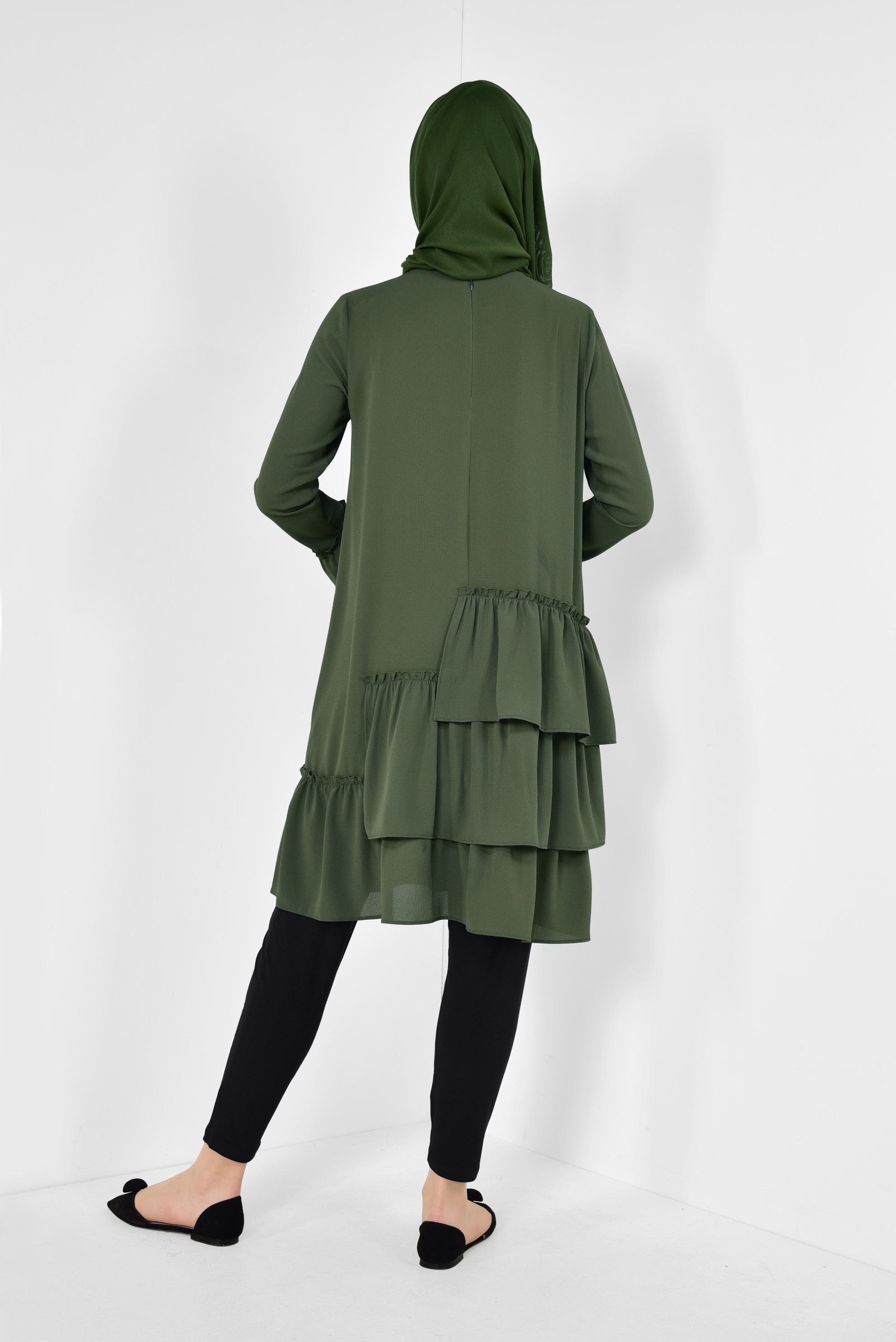 Tesettür giyim SİYAH ŞALVAR KESİM PANTOLON 7503 