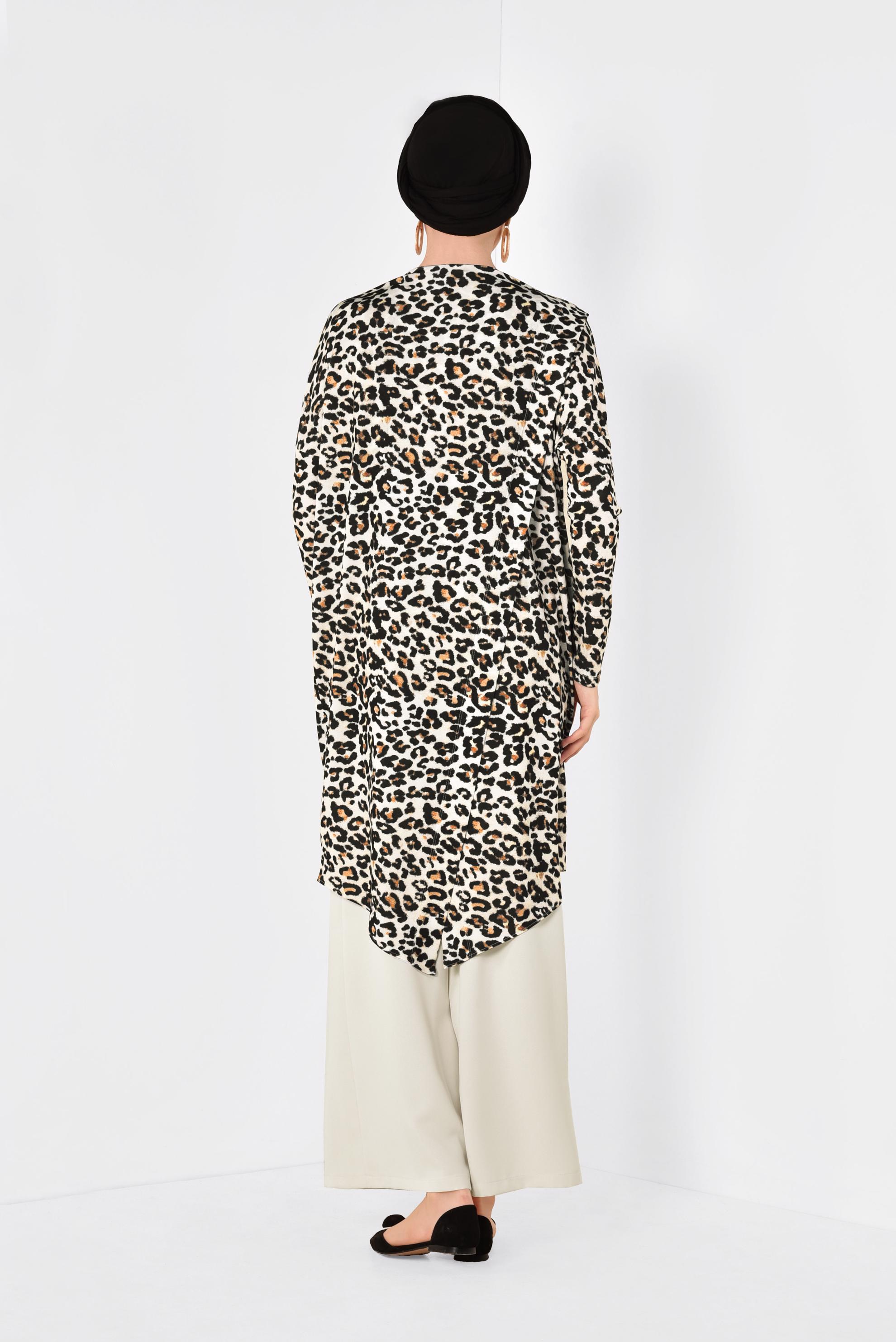 Tesettür giyim BEJ GENİŞ KESİM CEPLİ PANTOLON