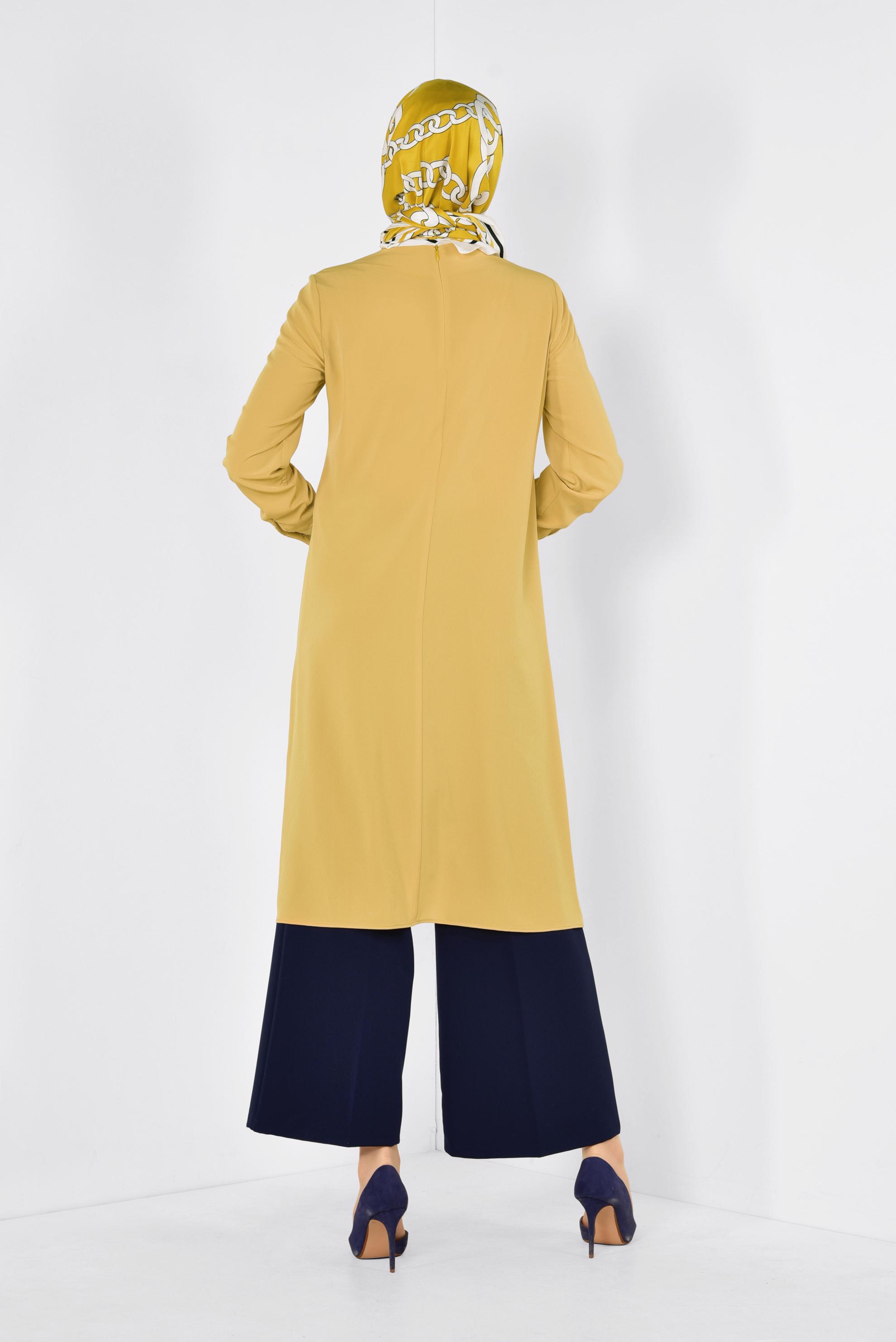 Tesettür giyim LACİVERT BOL KESİM KLASİK PANTOLON 7519 