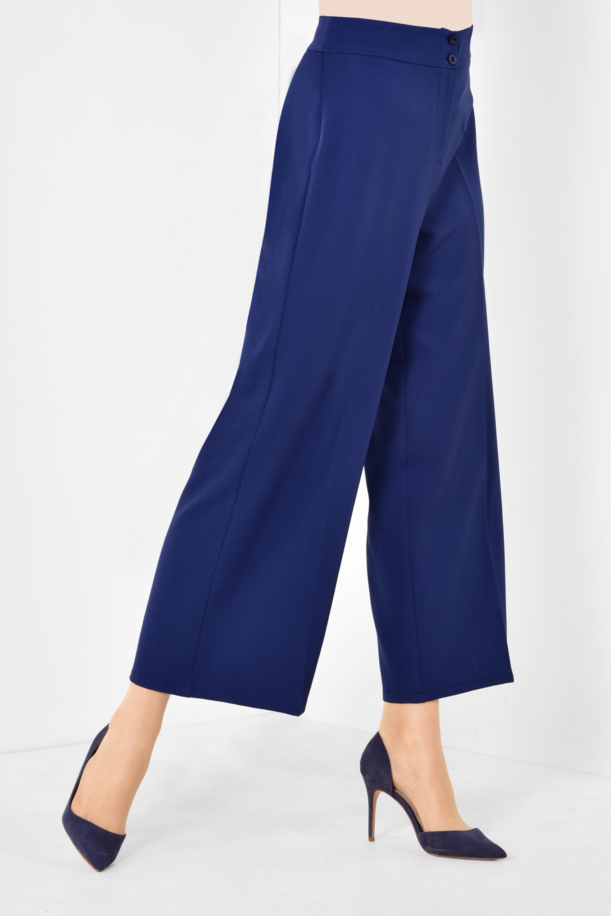 Tesettür giyim LACİVERT BOL KESİM KLASİK PANTOLON 7519 