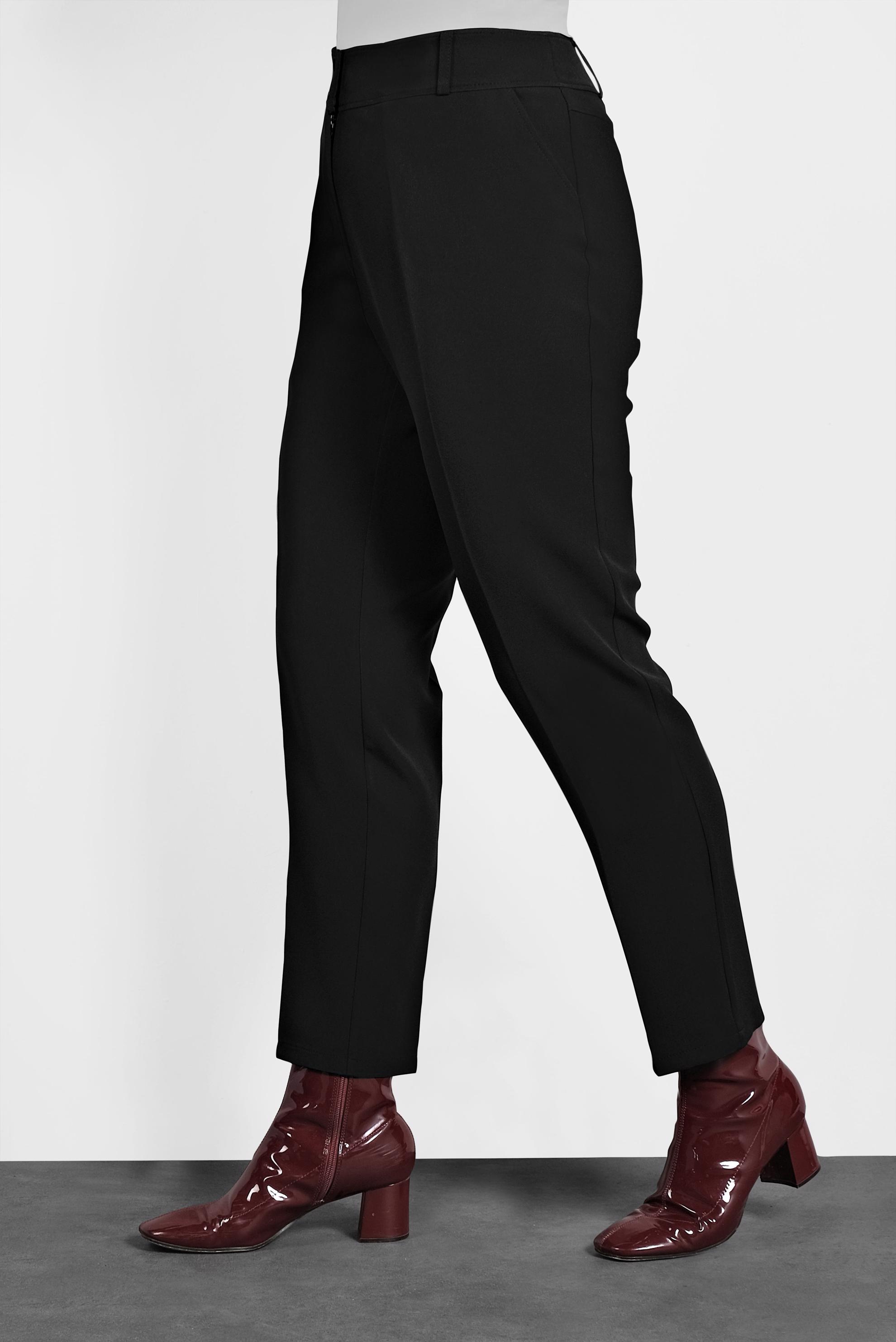 Tesettür giyim SİYAH BÜYÜK BEDEN BORU PAÇA PANTOLON 7520