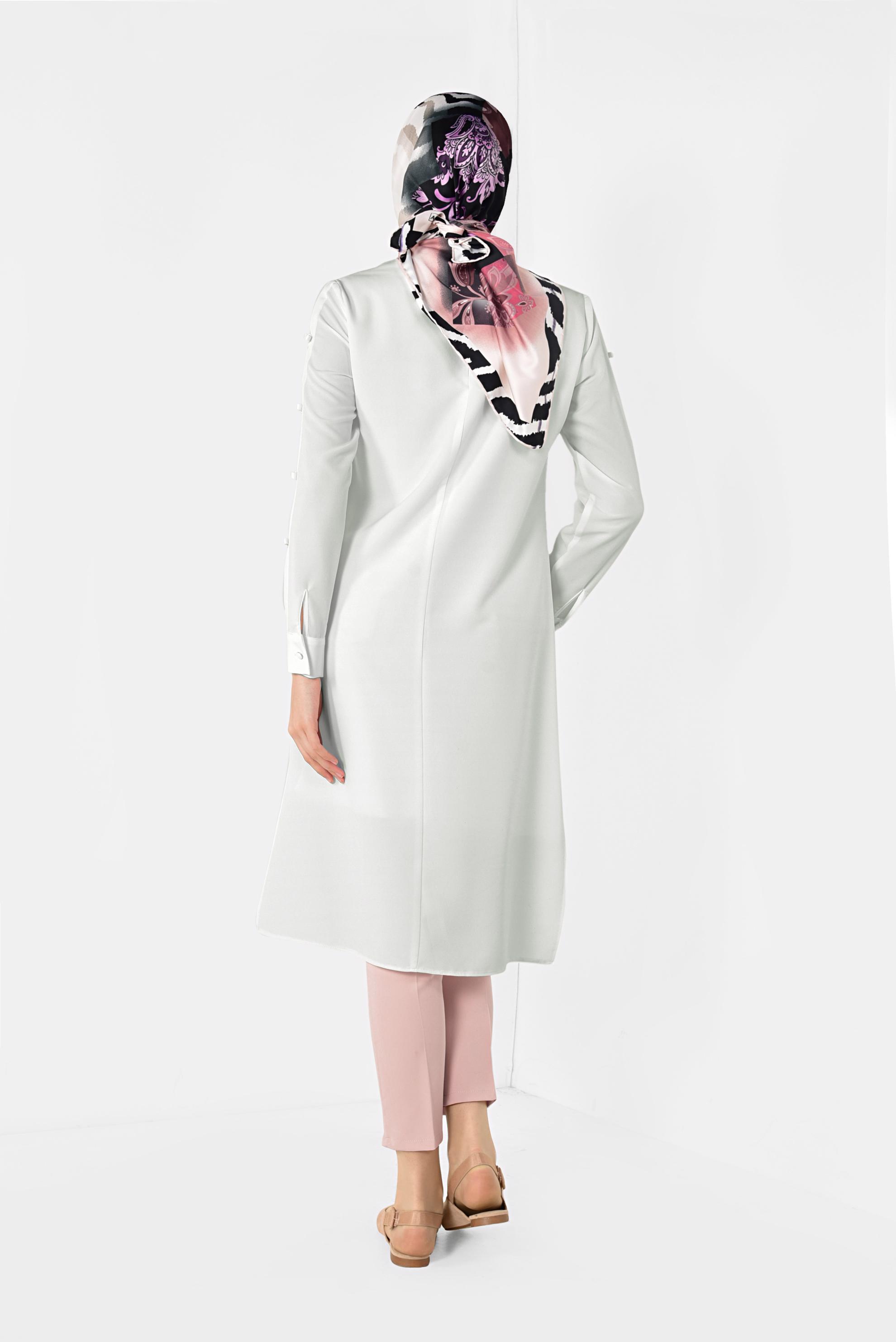 Tesettür giyim PUDRA CEPLİ KLASİK PANTOLON 7521