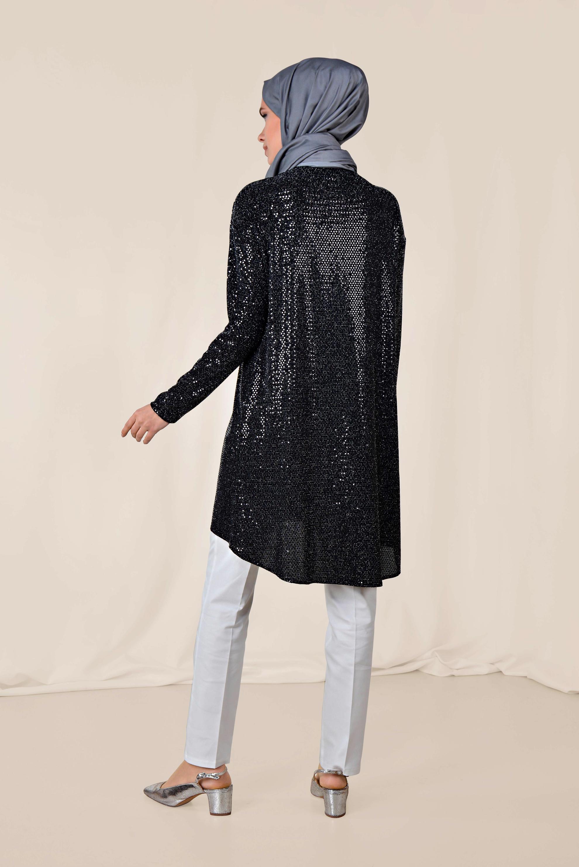 Tesettür giyim BEYAZ CEPLİ PAMUKLU YÜKSEK BEL PANTOLON 7526