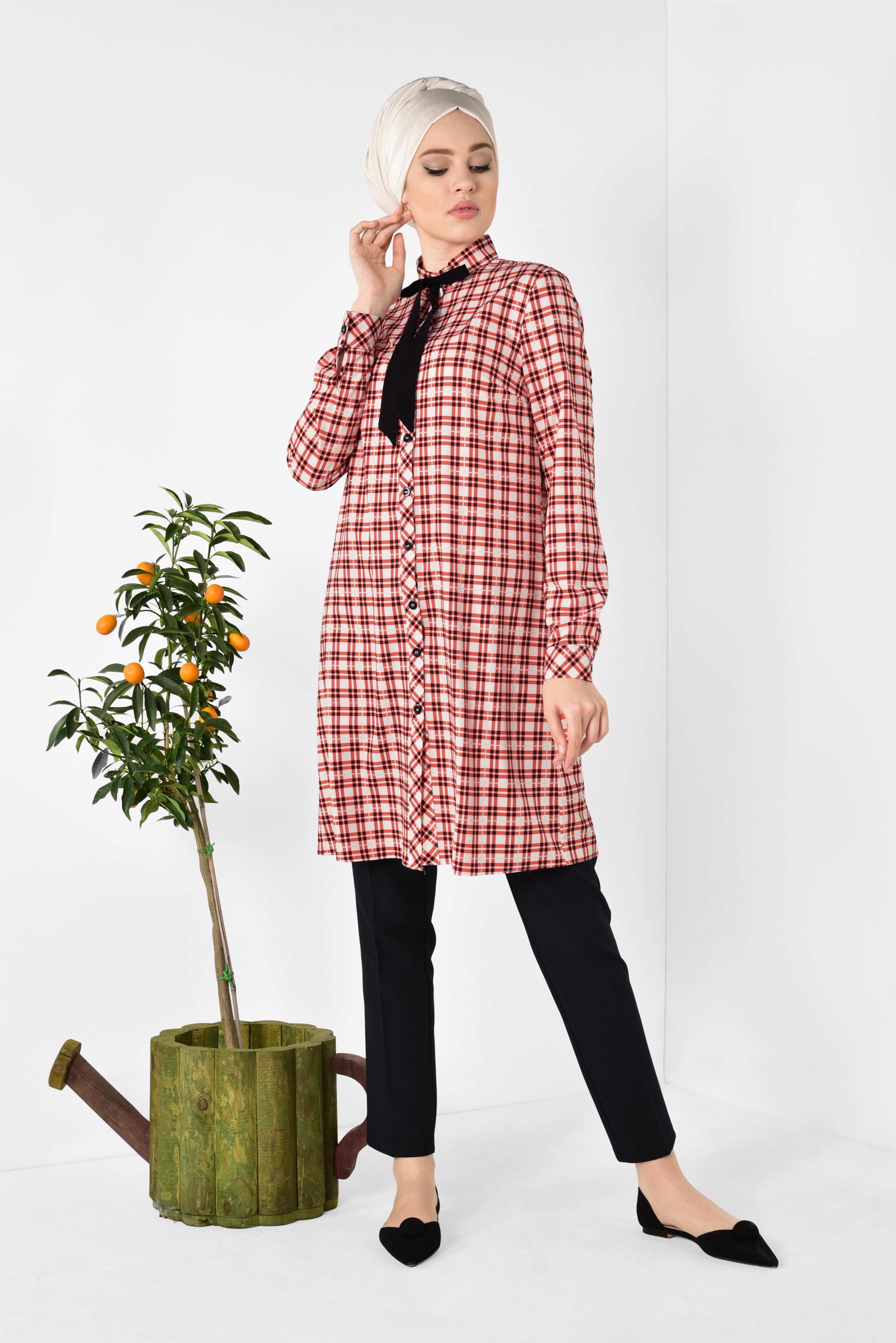 Tesettür giyim SİYAH DAR PAÇA KLASİK PANTOLON 7527 